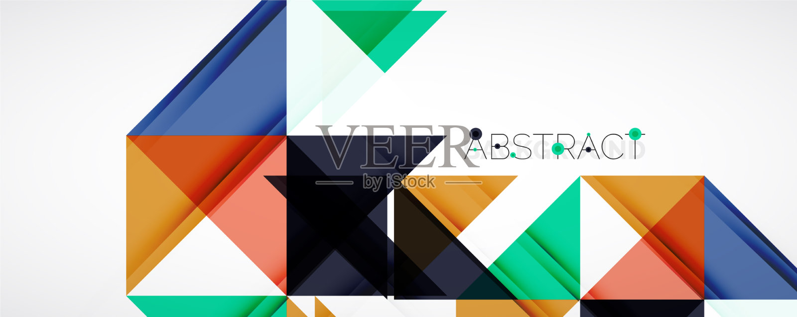 设置三角形几何背景插画图片素材