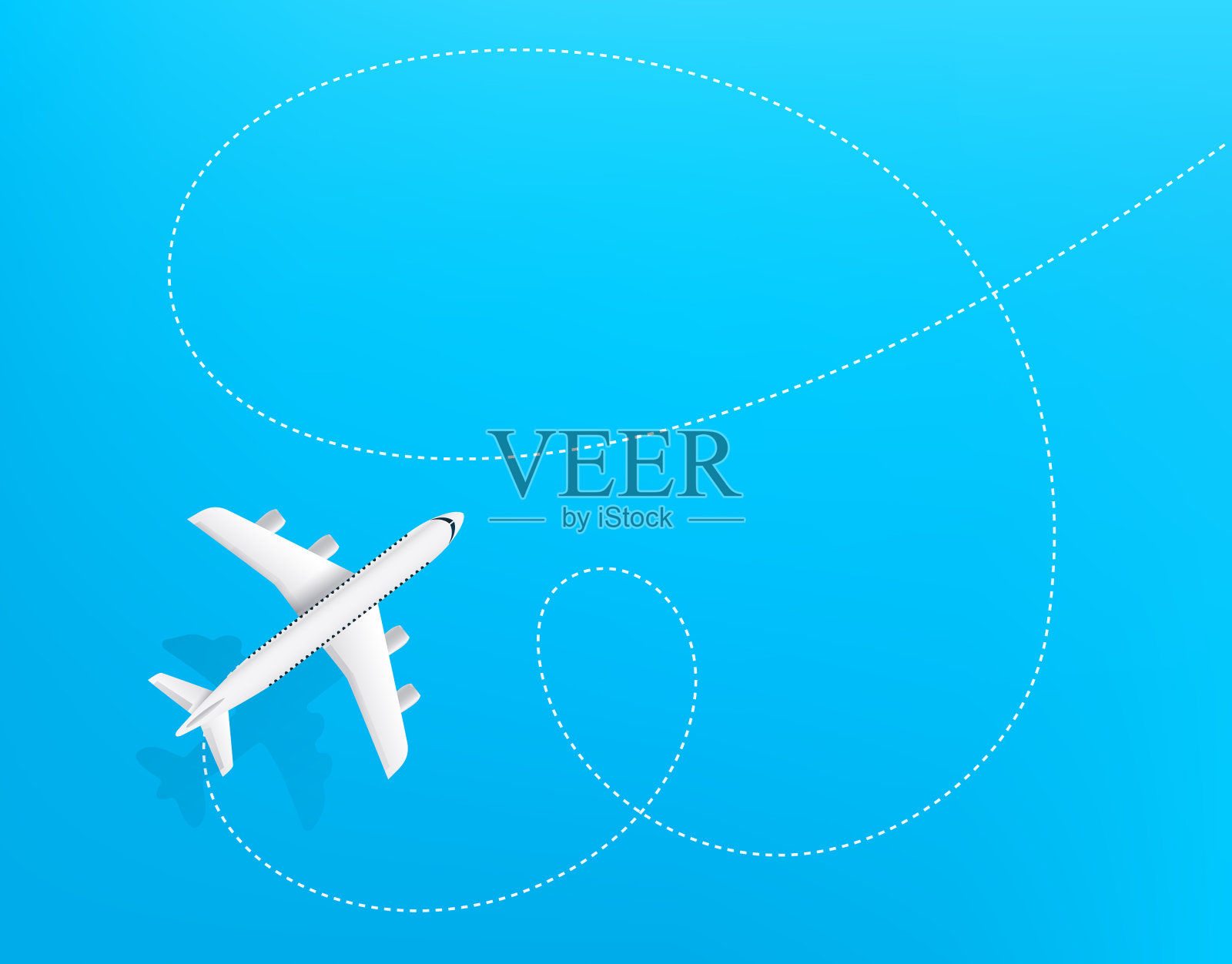 旅游目的地顶视图设计模板插画图片素材