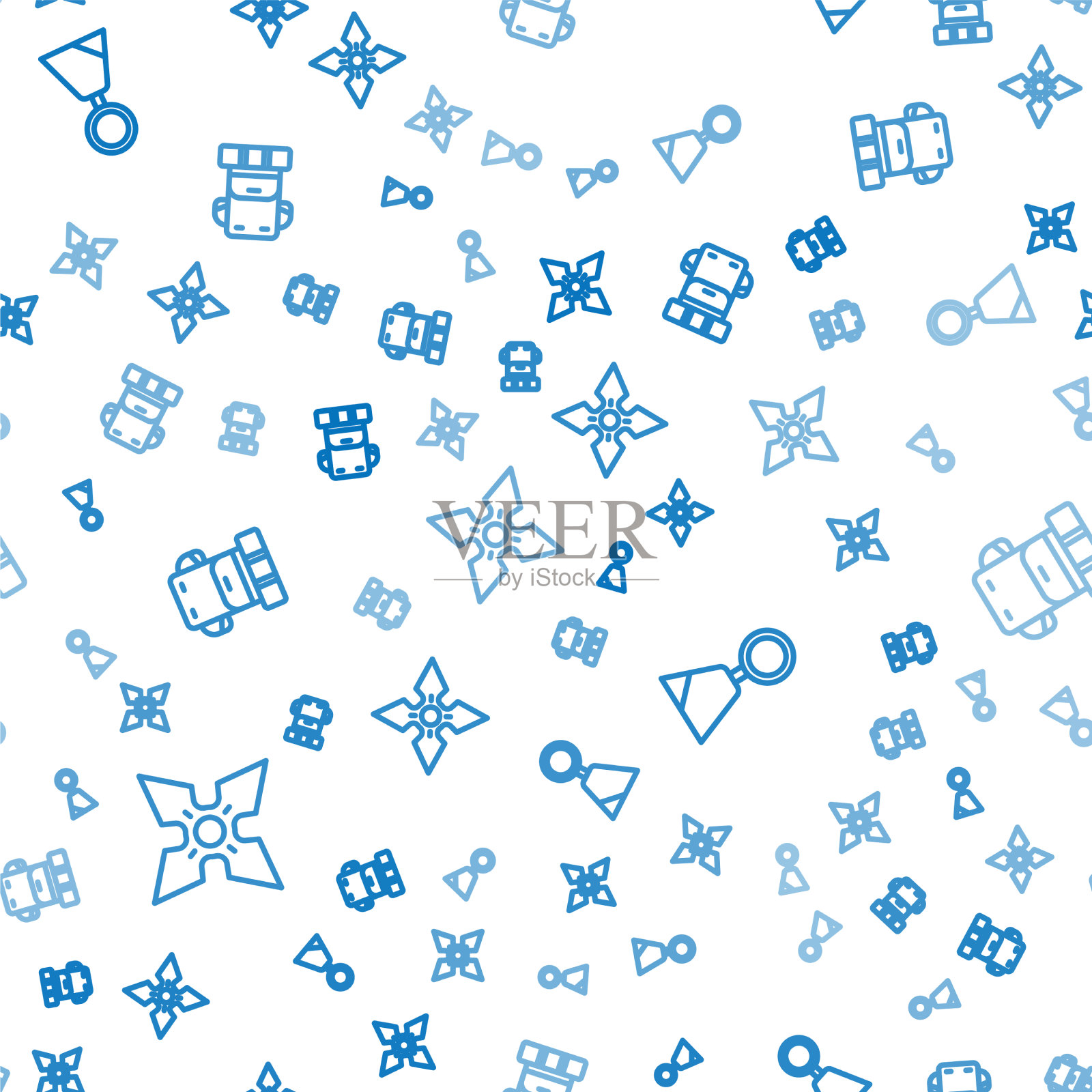 设行日本忍者飞镖军功奖励图标素材