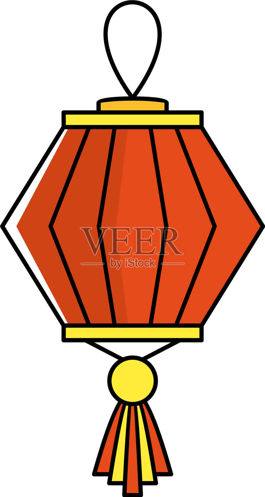 中国的纸灯笼，东方亚洲和设计元素图片