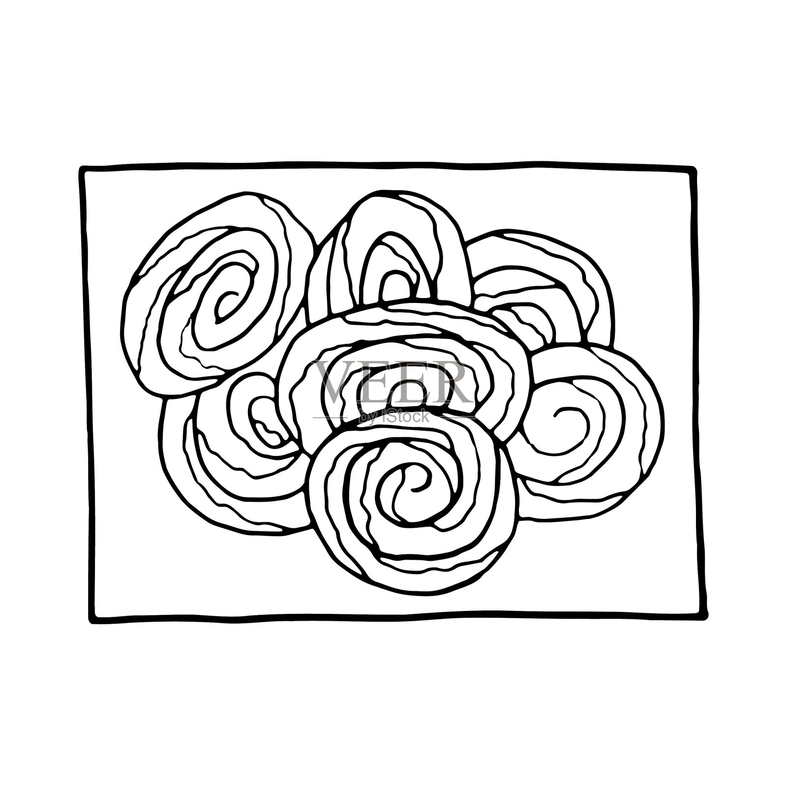 手绘涂鸦jalebi印度甜点设计插画图片素材