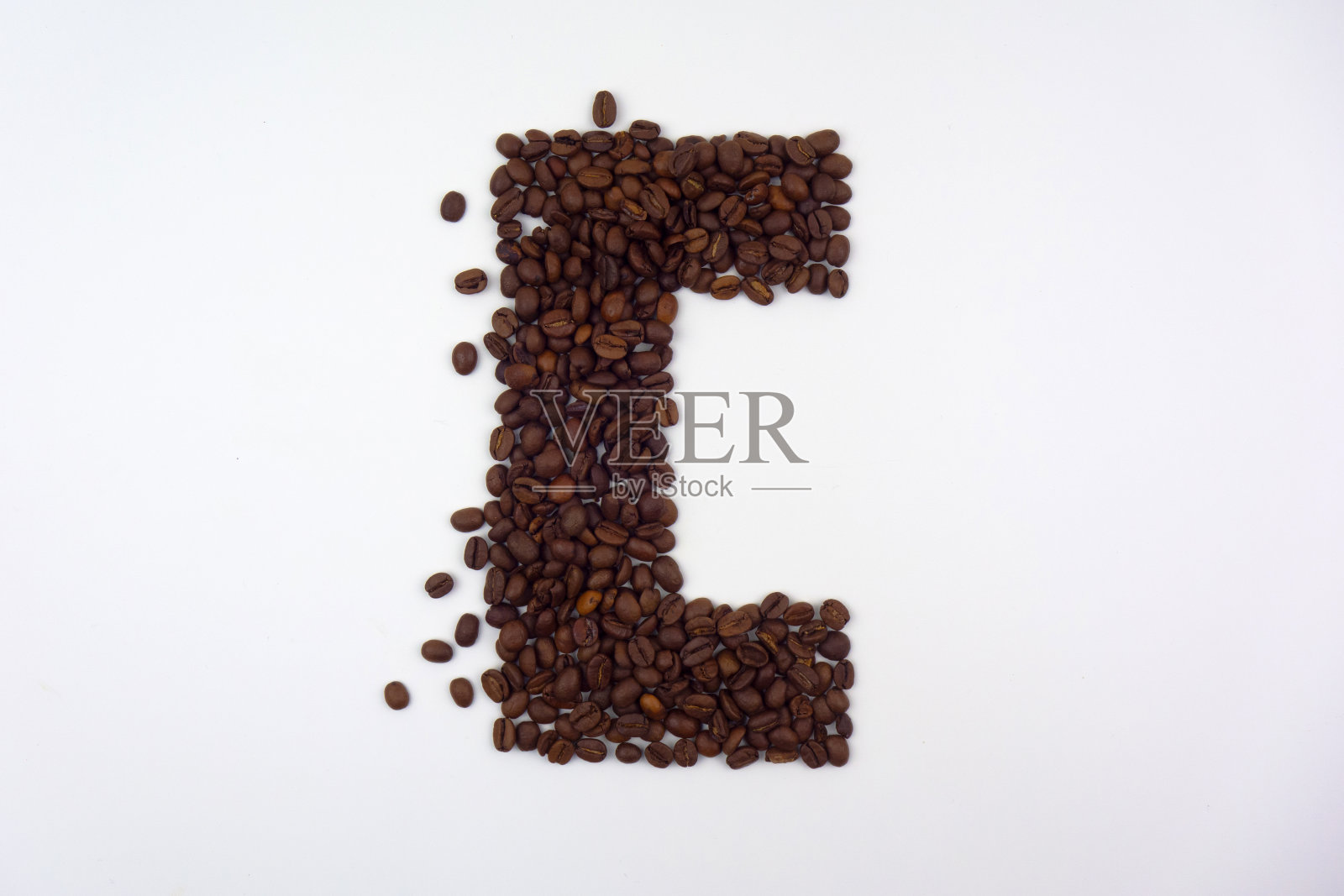 字母C由咖啡制成照片摄影图片