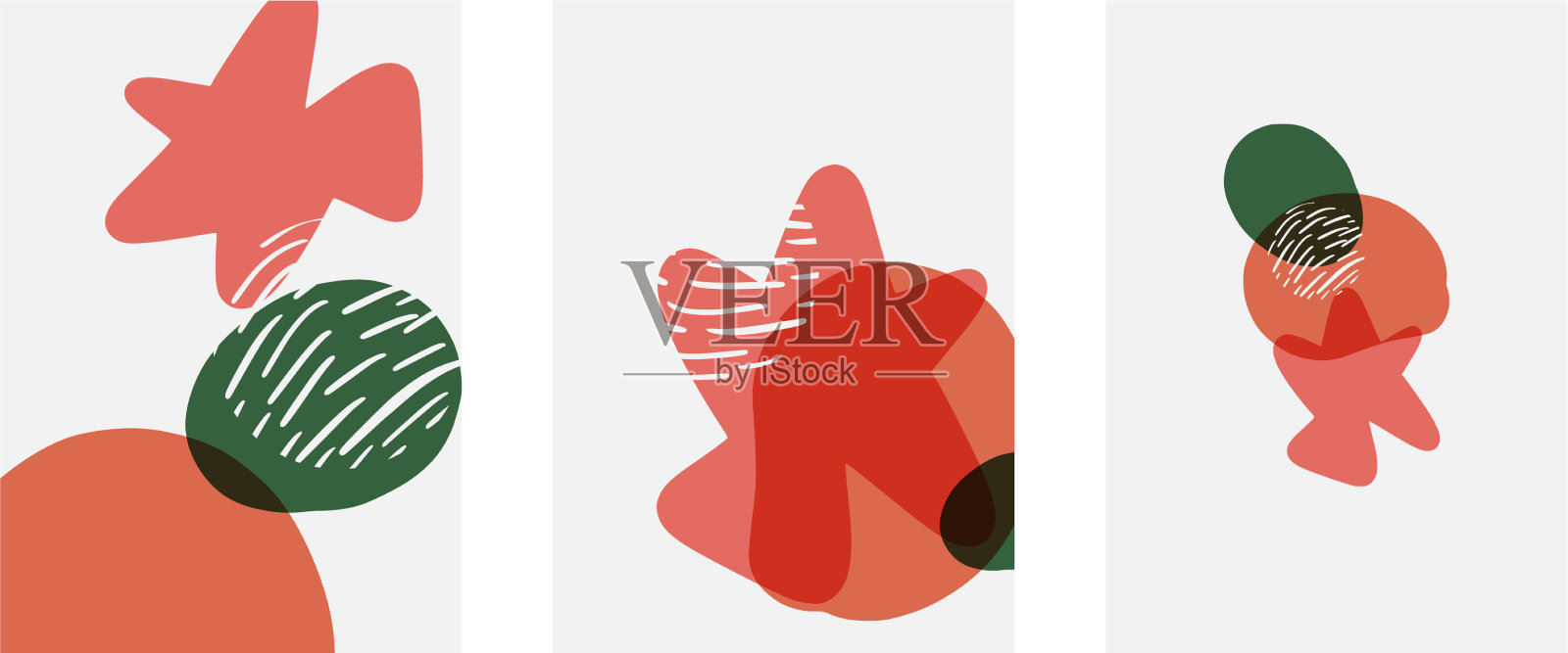 手绘涂鸦形状墙艺术绘画风格插画图片素材