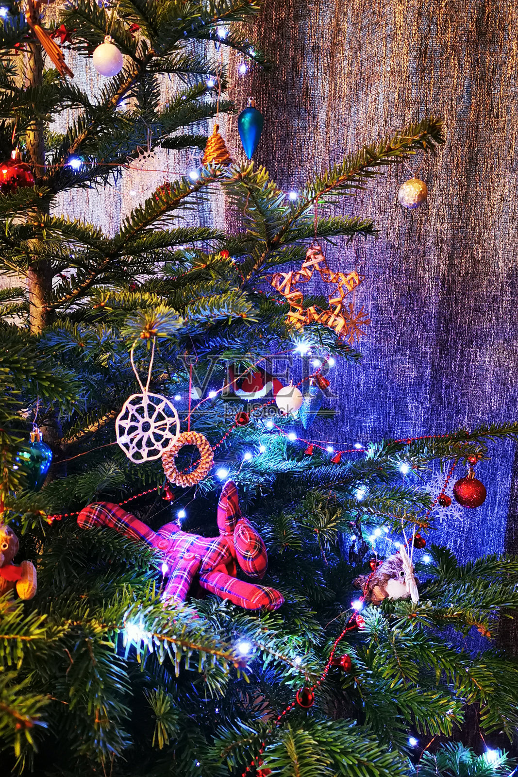 圣诞树的纹理照片摄影图片