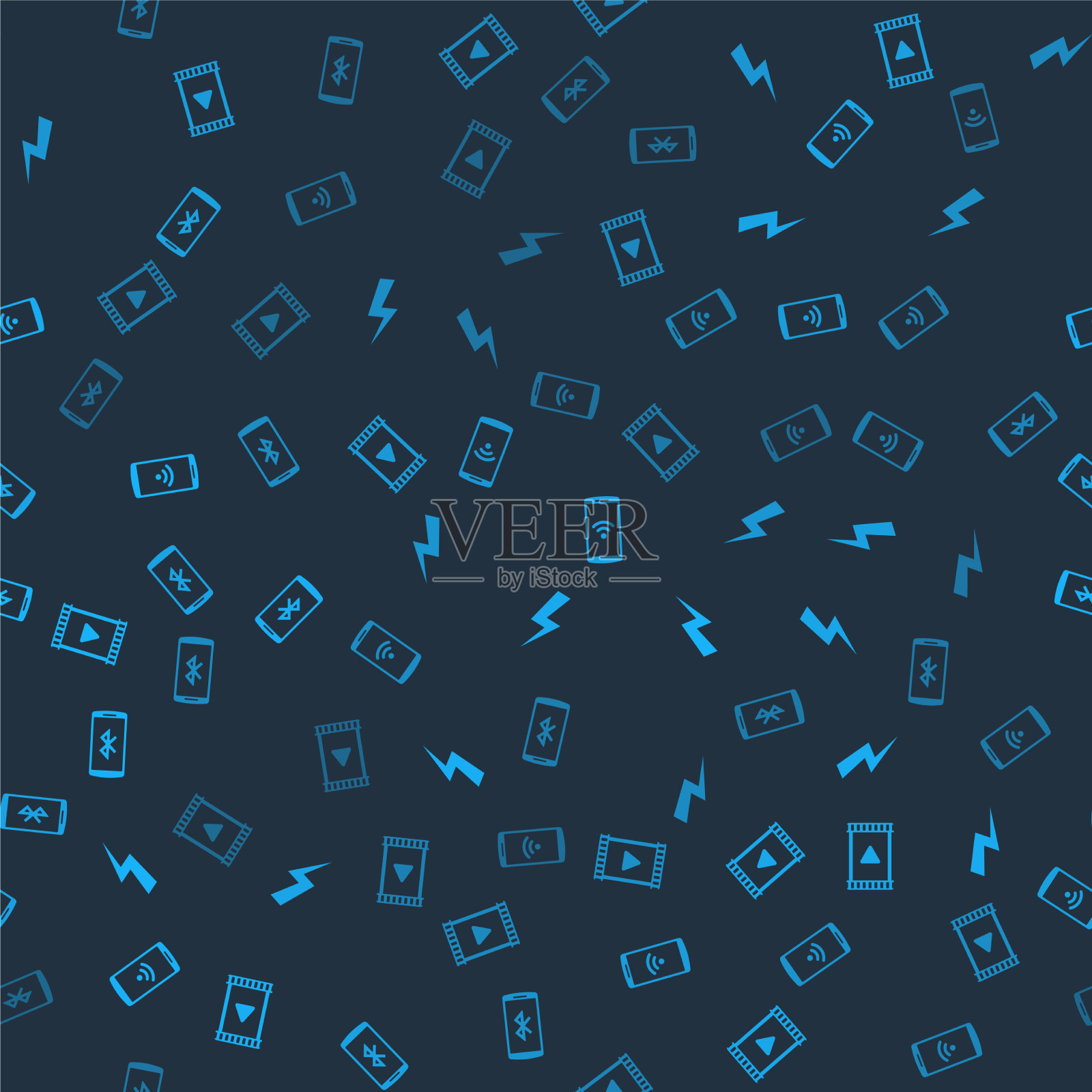 设置播放视频闪电闪电智能手机用图标素材