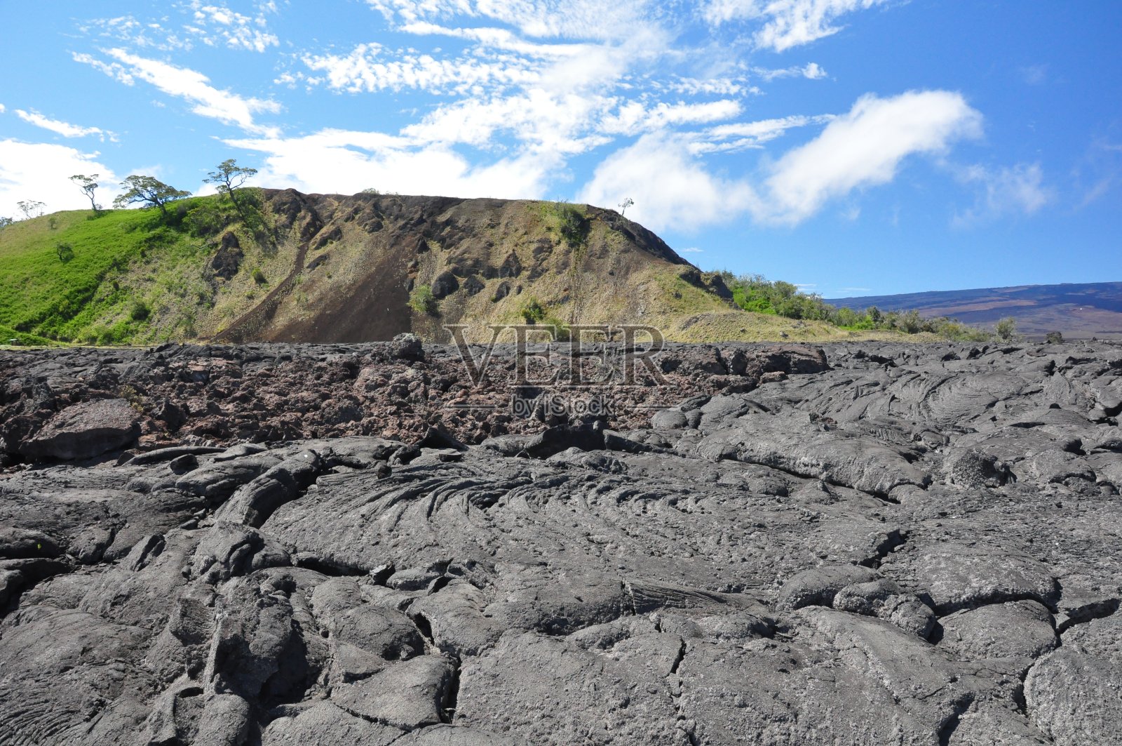 夏威夷的熔岩照片摄影图片