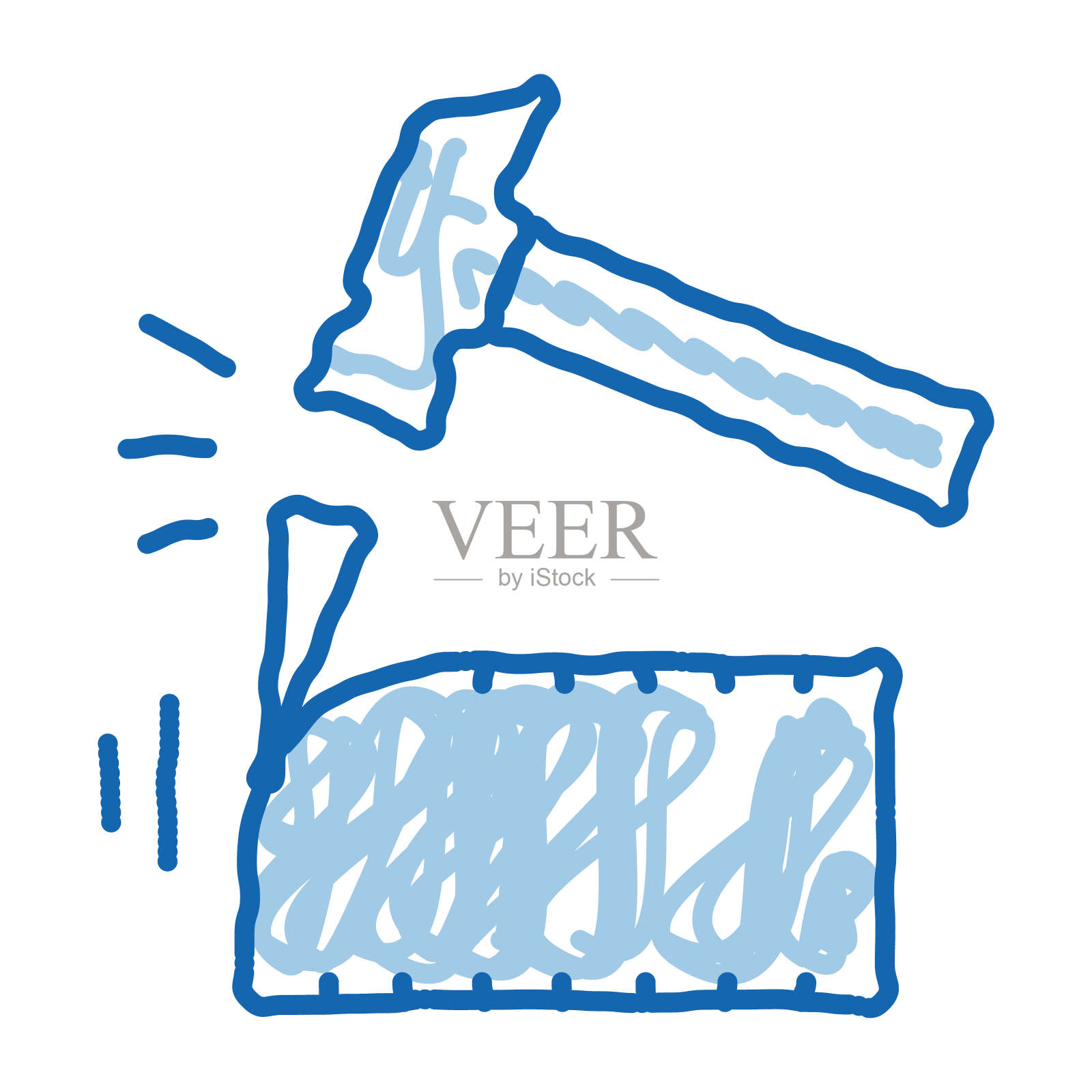 砖剪贴涂鸦图标手绘插图插画图片素材