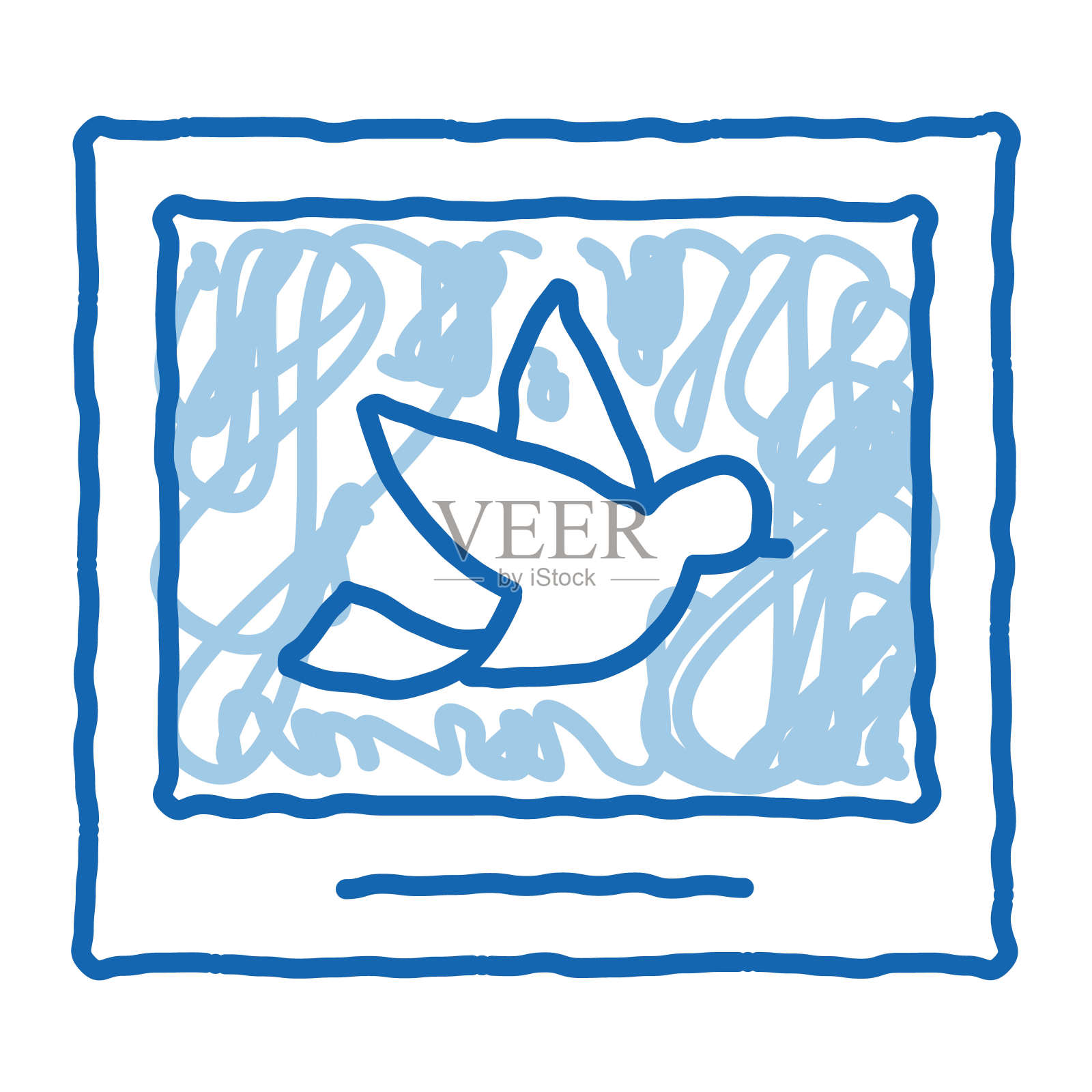 鸟图片或照片卡涂鸦图标手绘插图插画图片素材