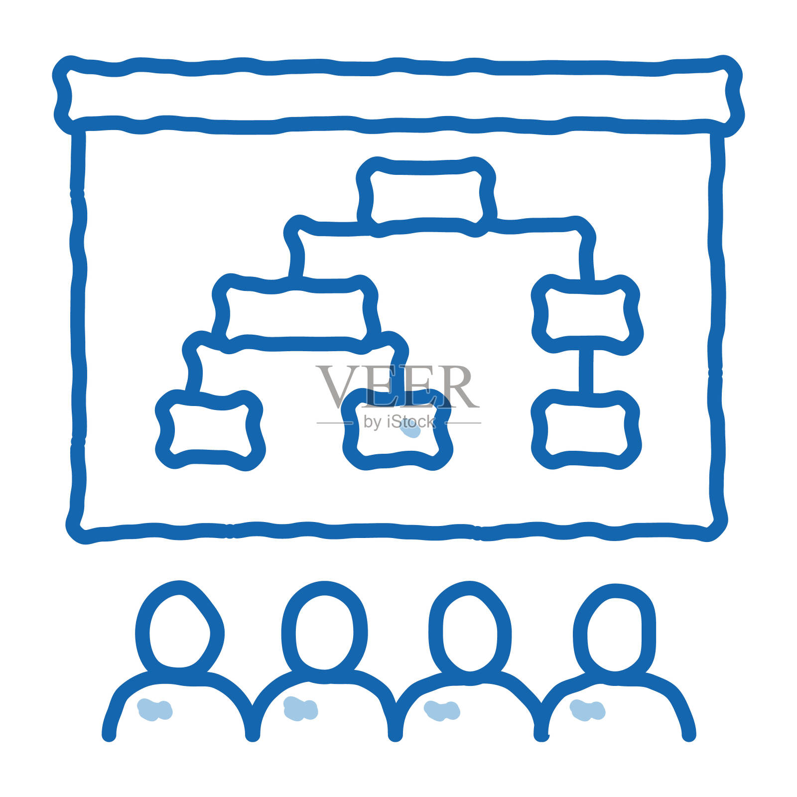 战略计划涂鸦图标手绘插图插画图片素材