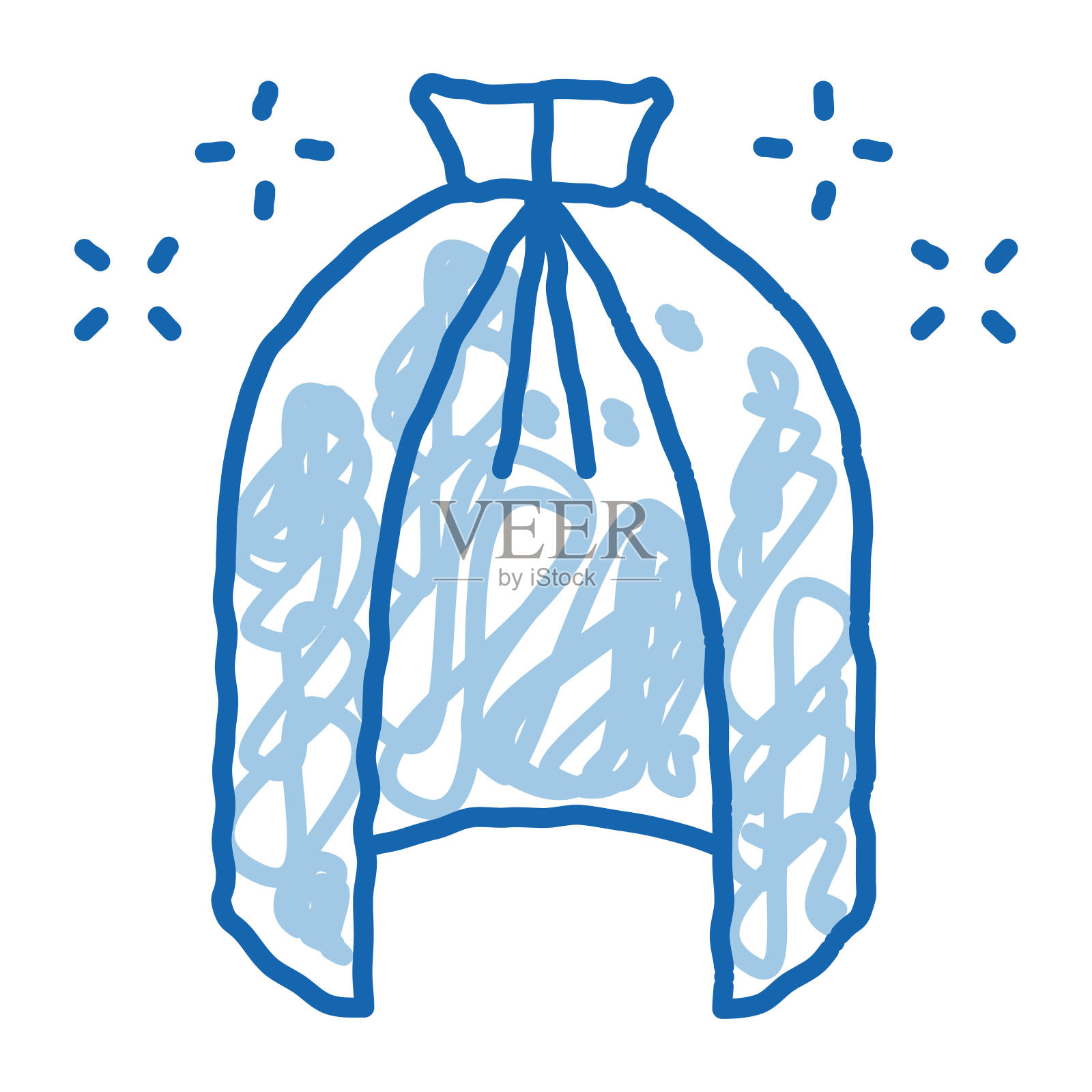 魔法斗篷斗篷涂鸦图标手绘插图设计元素图片