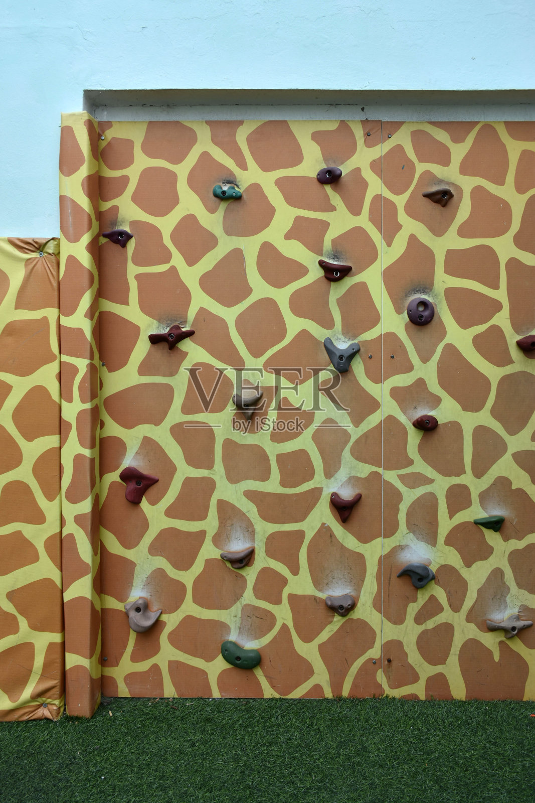 儿童用人造攀岩墙照片摄影图片