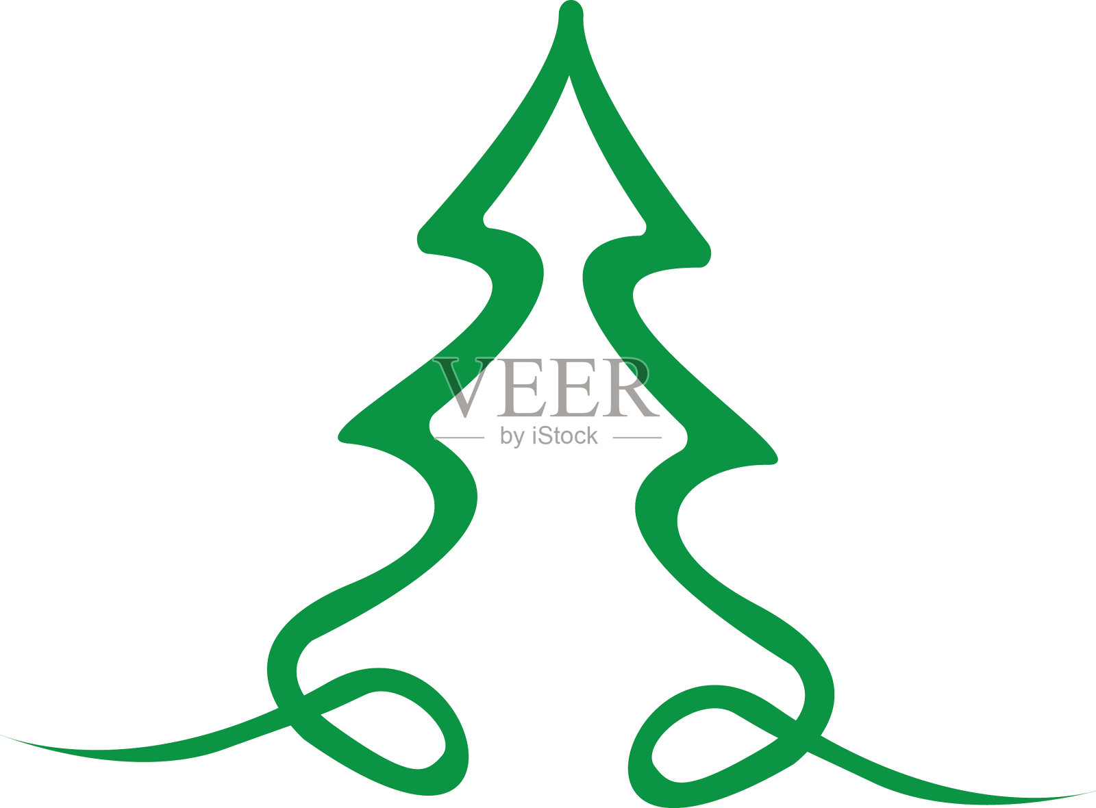 圣诞树插画图片素材