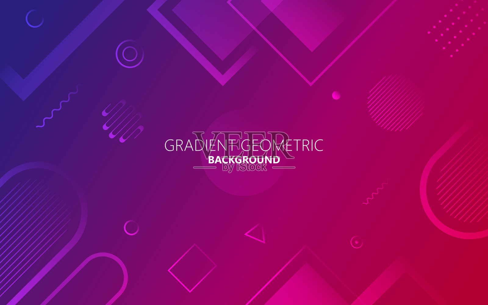 抽象梯度几何形状背景插画图片素材