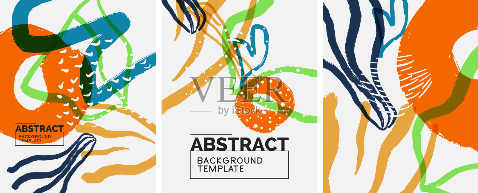 社交媒体抽象背景抽象手插画图片素材