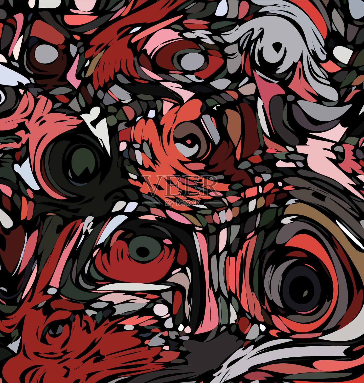 彩色背景图像的抽象图像插画图片素材