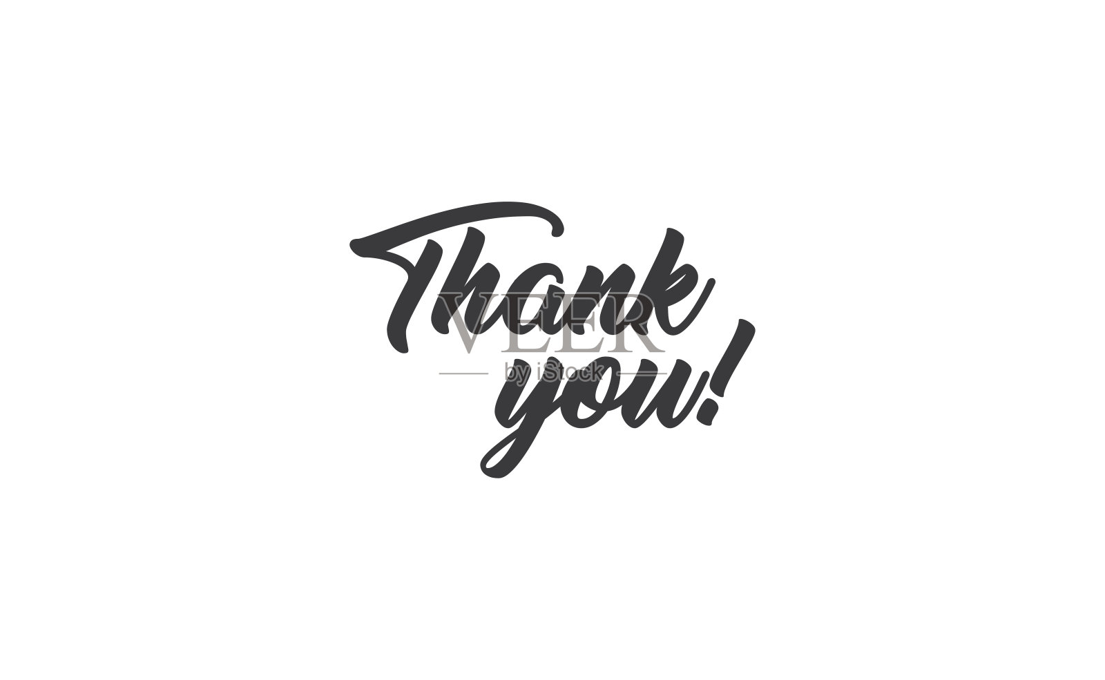 谢谢你的短语。字体的文本向量。插画图片素材