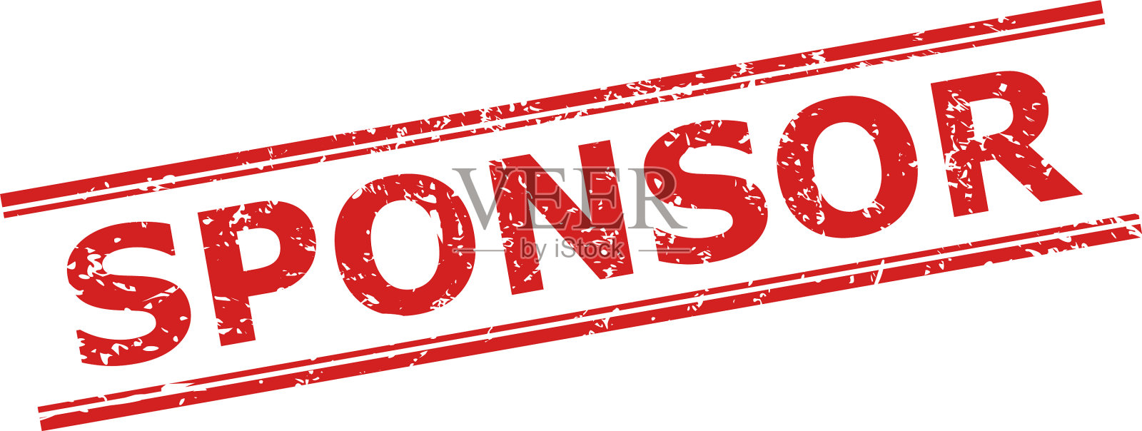 赞助商盖章与刮花风格和双插画图片素材