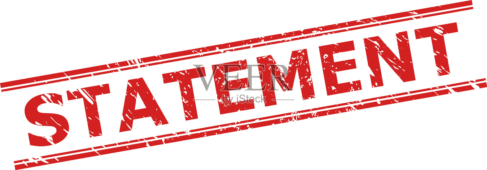 声明密封与垃圾表面和双重插画图片素材