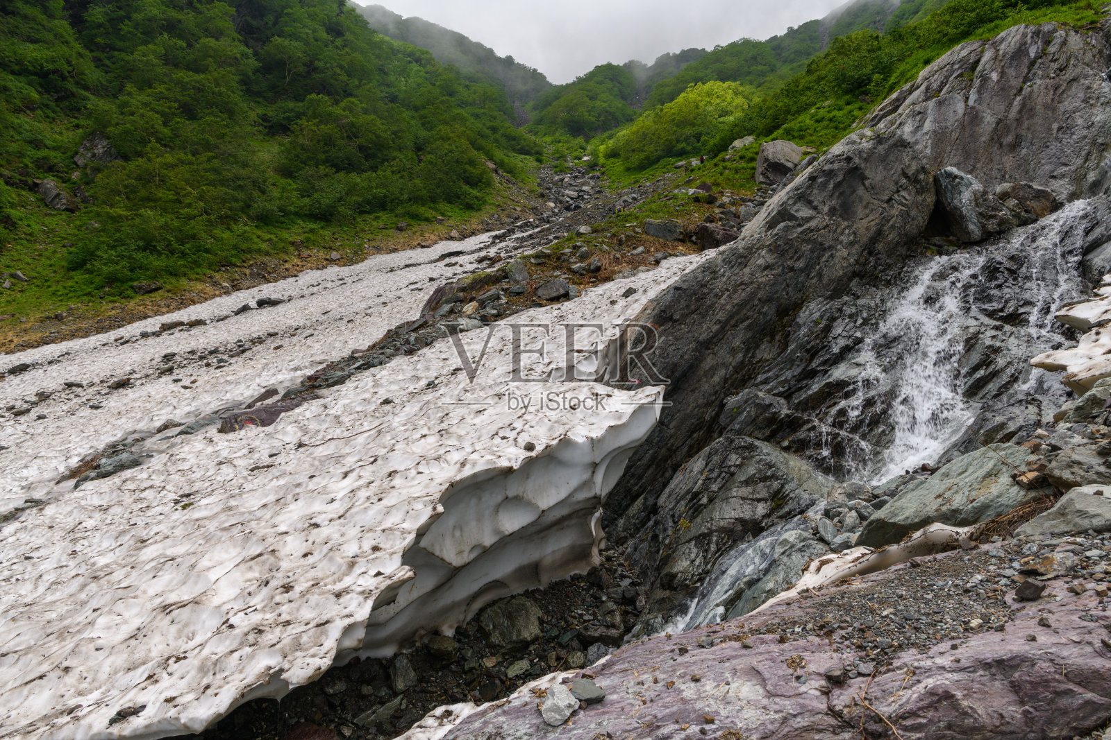 日本阿尔卑斯山南部的冈bazawa照片摄影图片