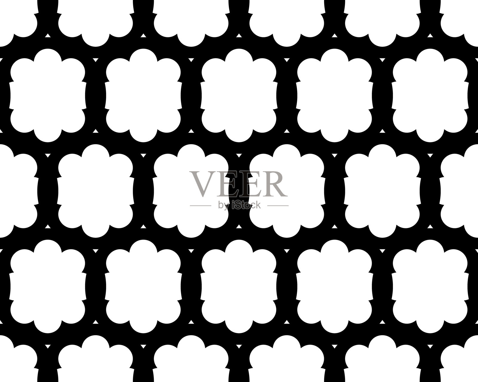 无缝的抽象模式。无尽的点缀。矢量插图。切割模板。插画图片素材