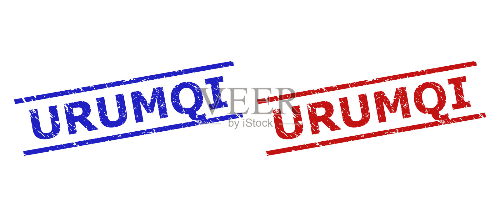 乌鲁木齐的水印风格粗犷而平行插画图片素材