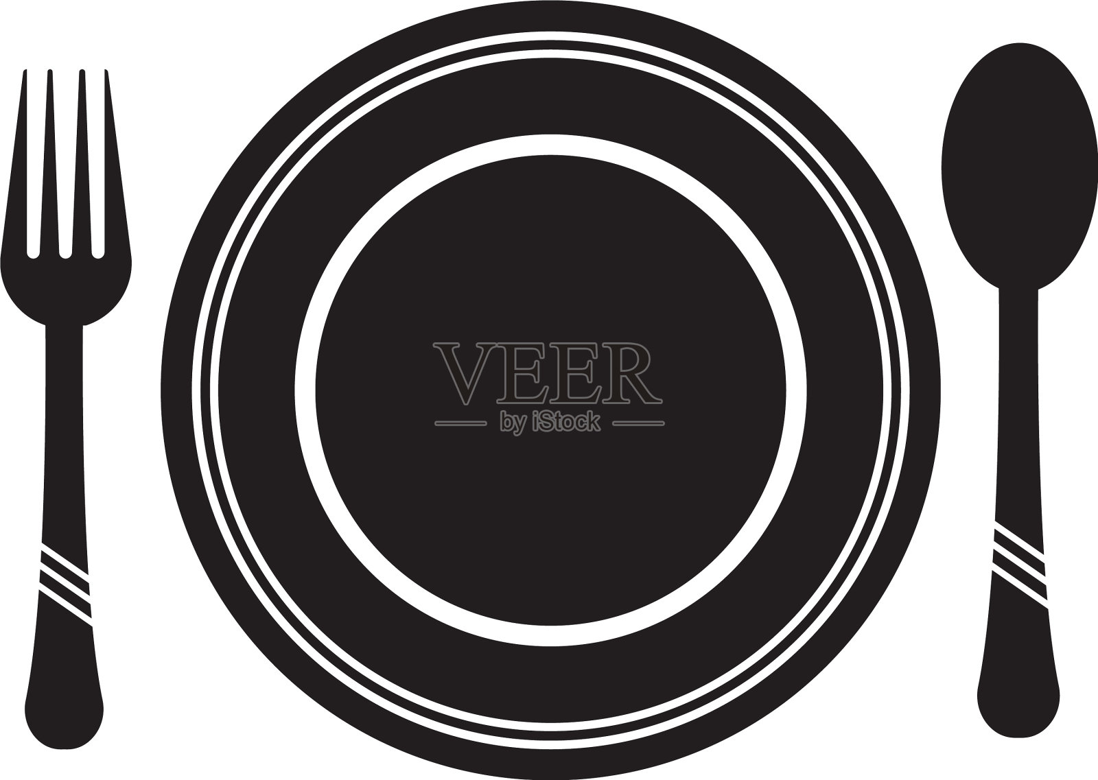 餐具的图标符号插画图片素材