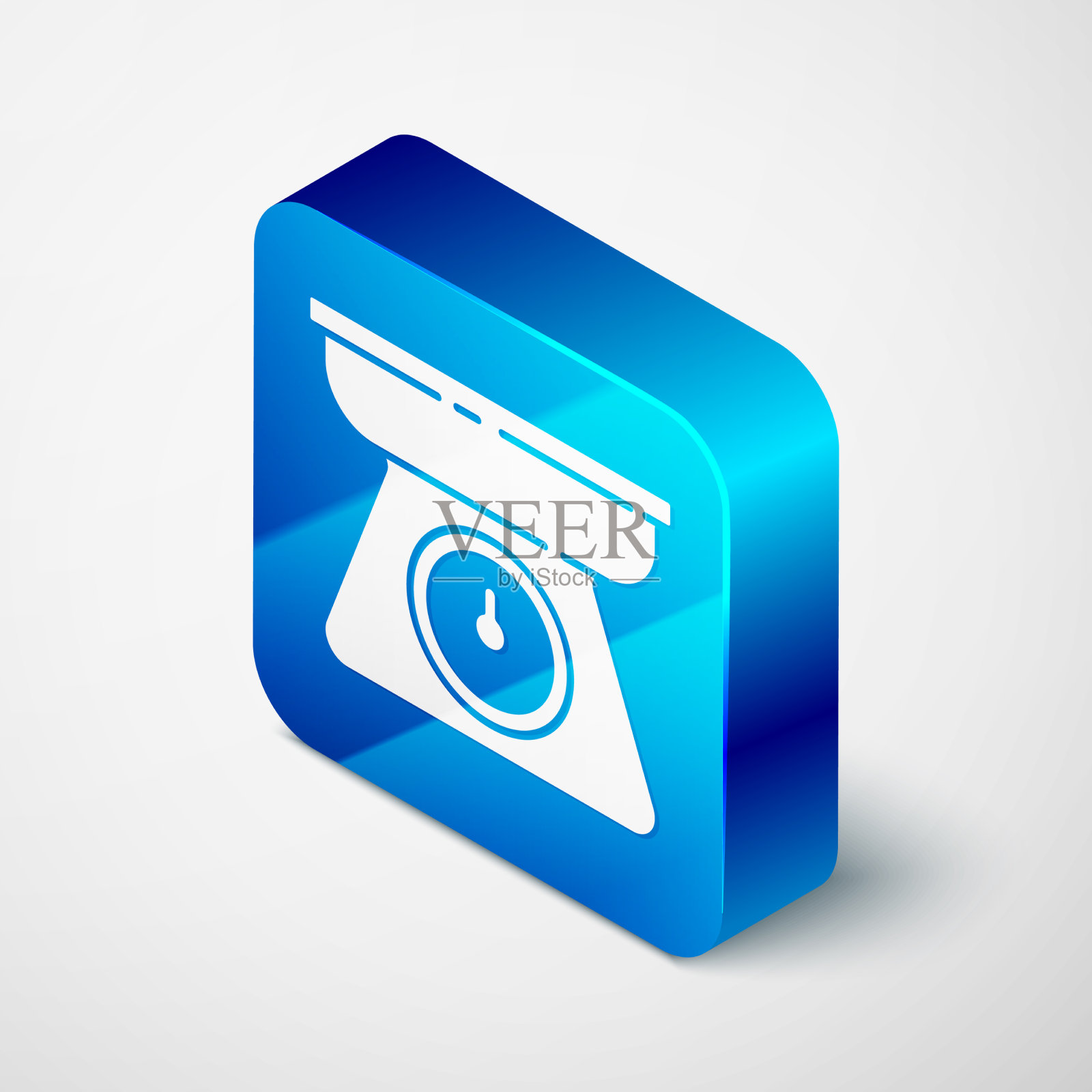 等距尺度图标孤立在灰色背景图标素材