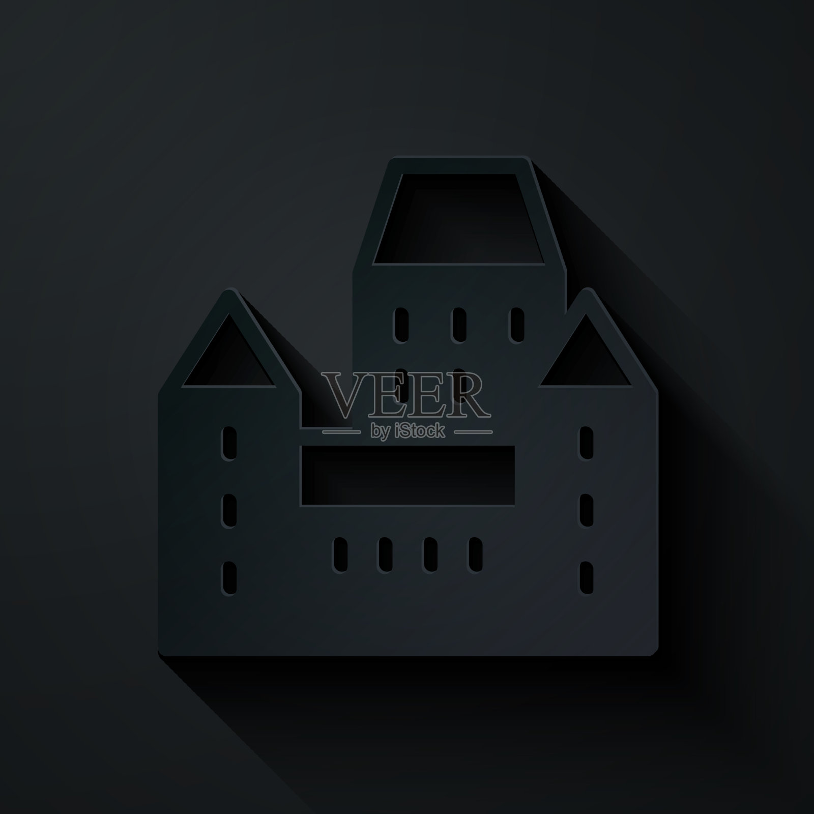 剪纸城堡frontenac酒店在魁北克市插画图片素材