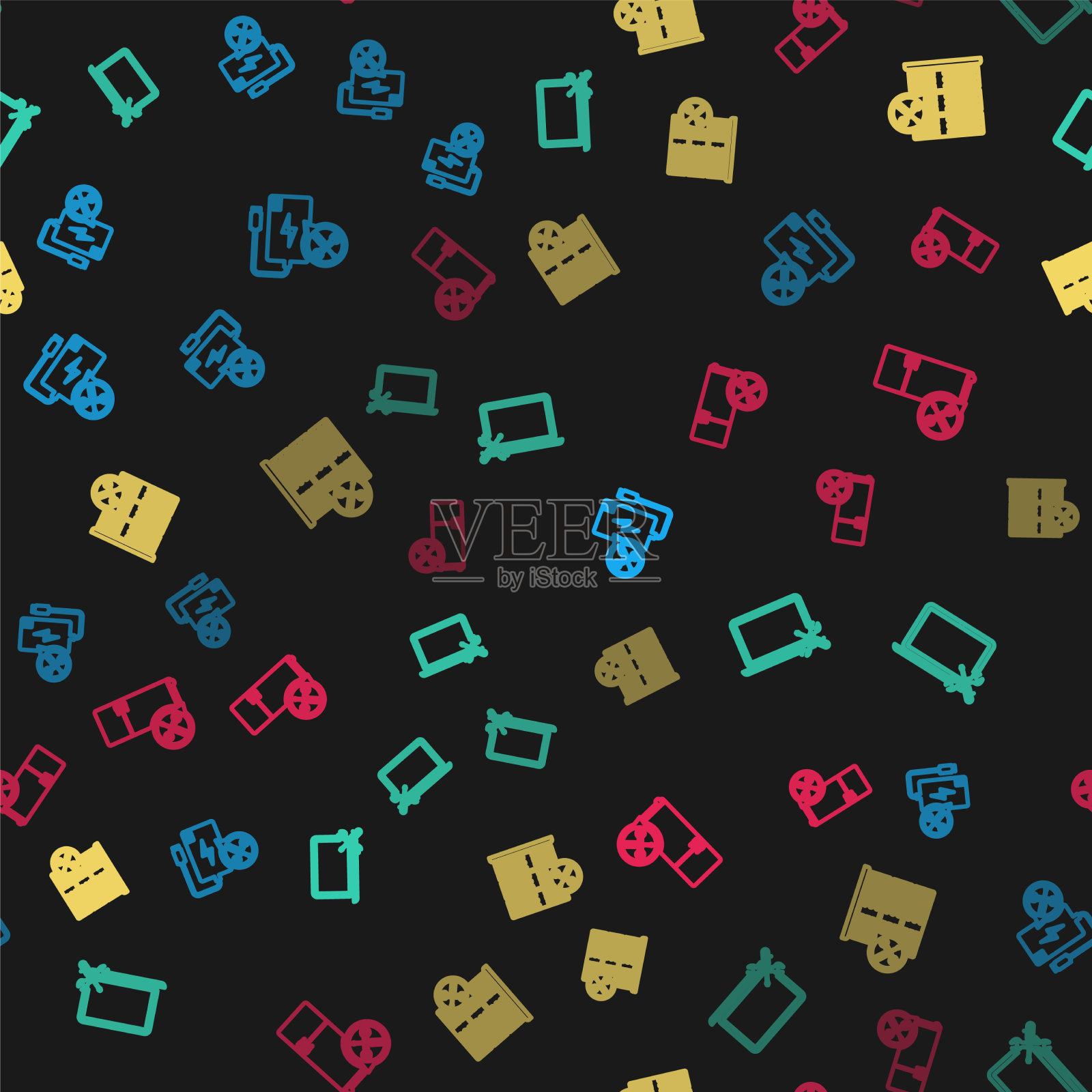 设置线路电源银行服务笔记本电脑数据库图标素材