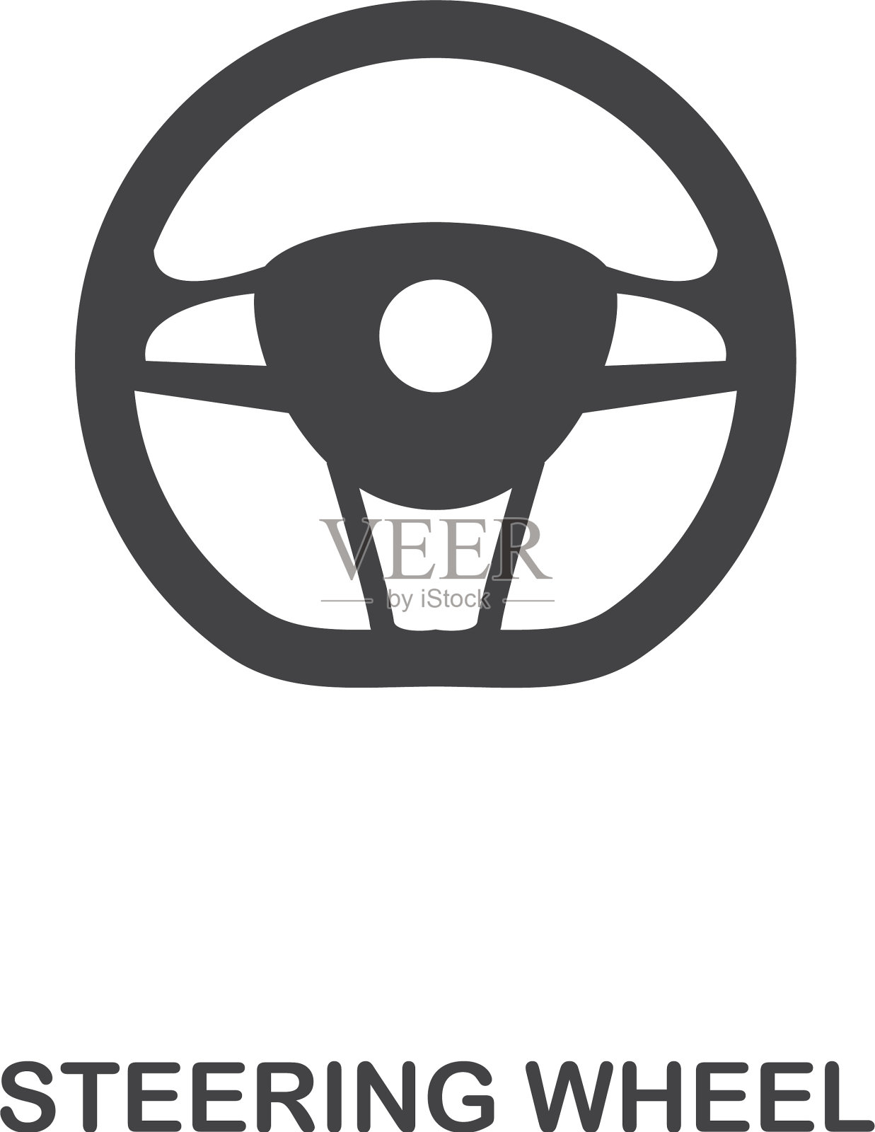 方向盘创意图标简单元素插画图片素材