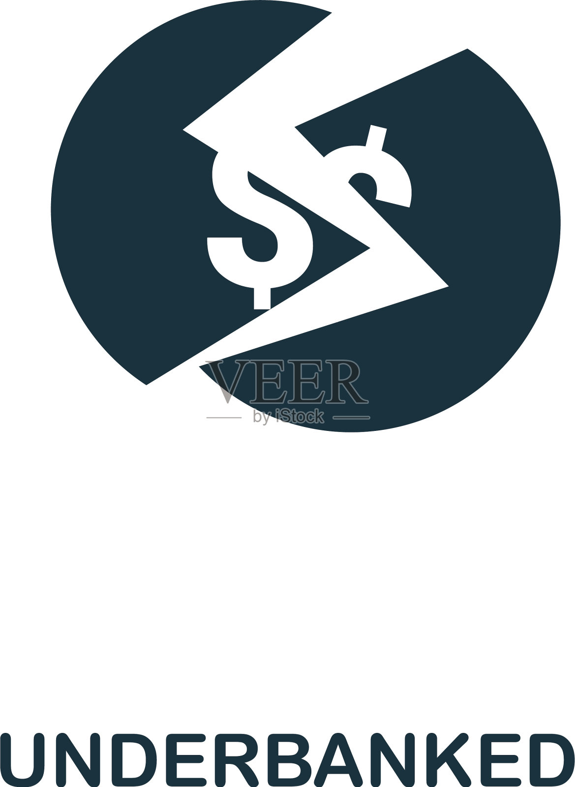 欠银行图标单色风格的设计插画图片素材