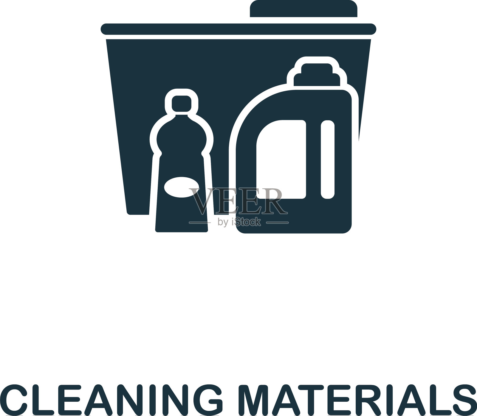 清洗物料图标线条风格图标设计图标素材