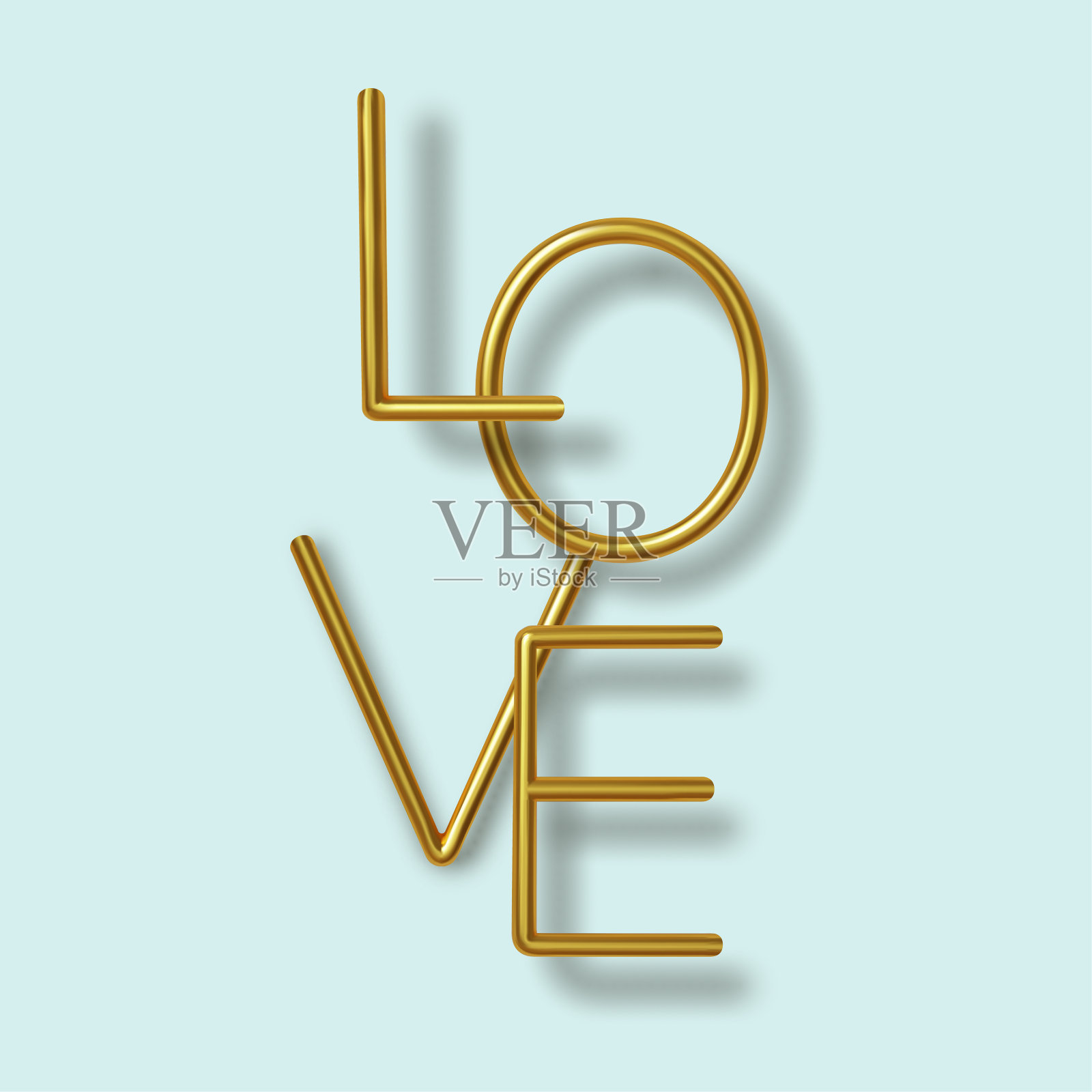 情人节贺卡现实3d插画图片素材