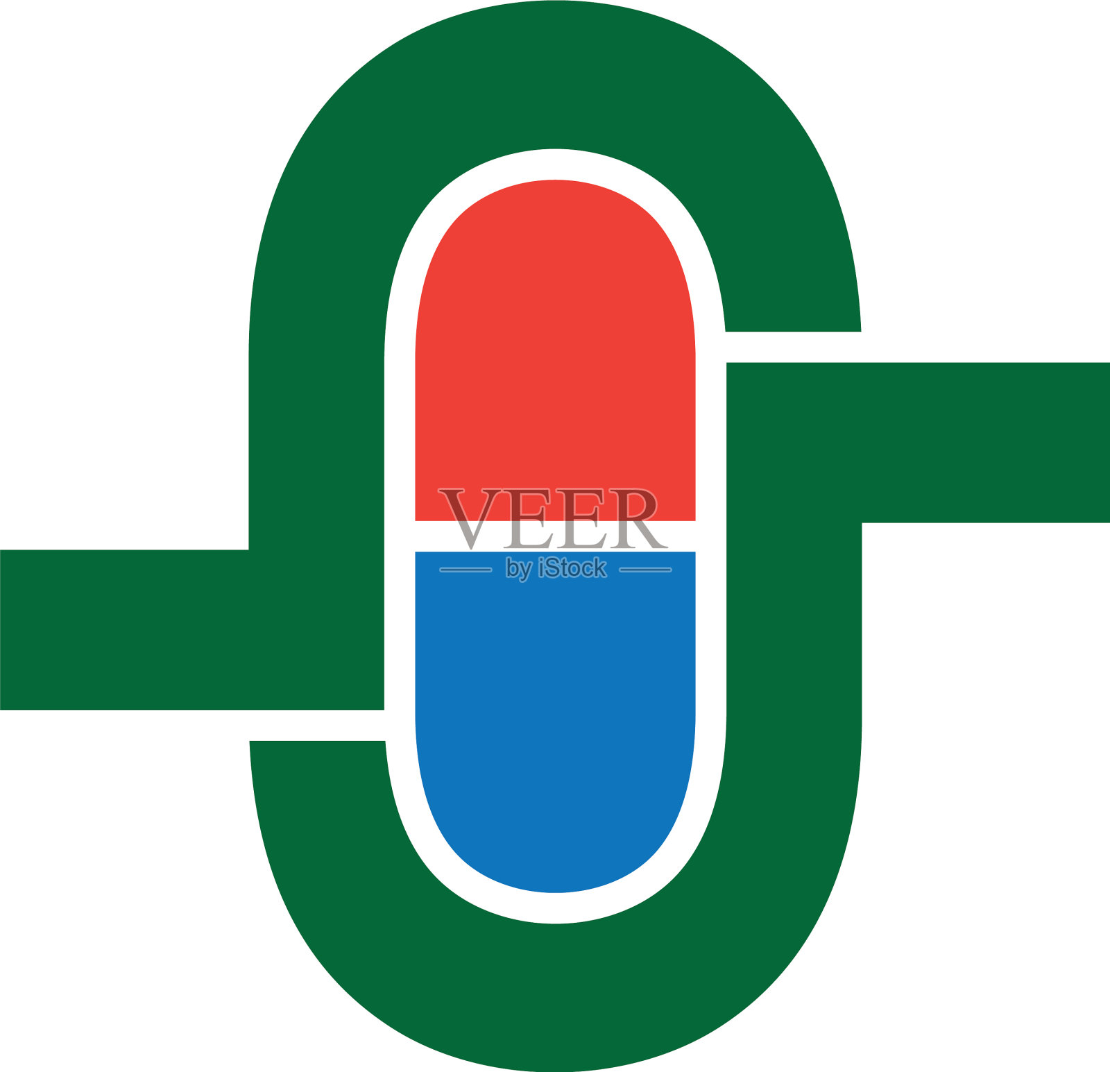 字母rj几何胶囊药符号标志设计元素图片