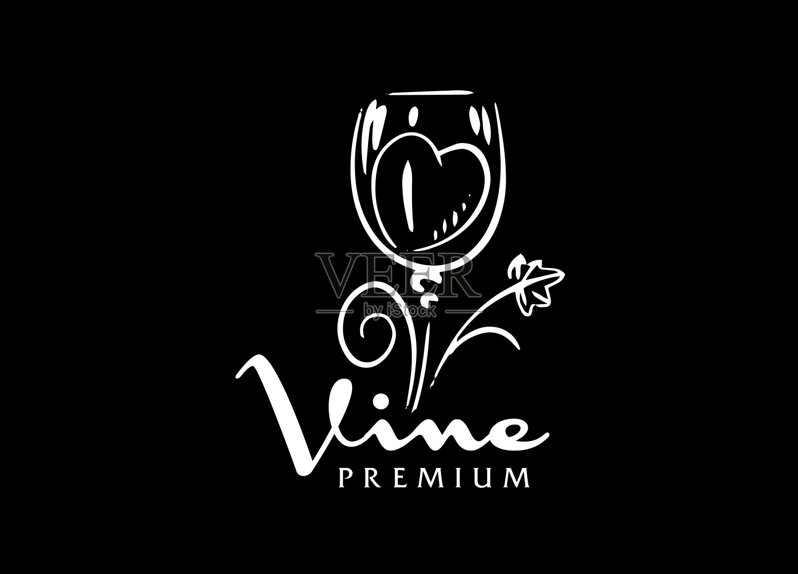 矢量图标，使葡萄酒设计元素图片