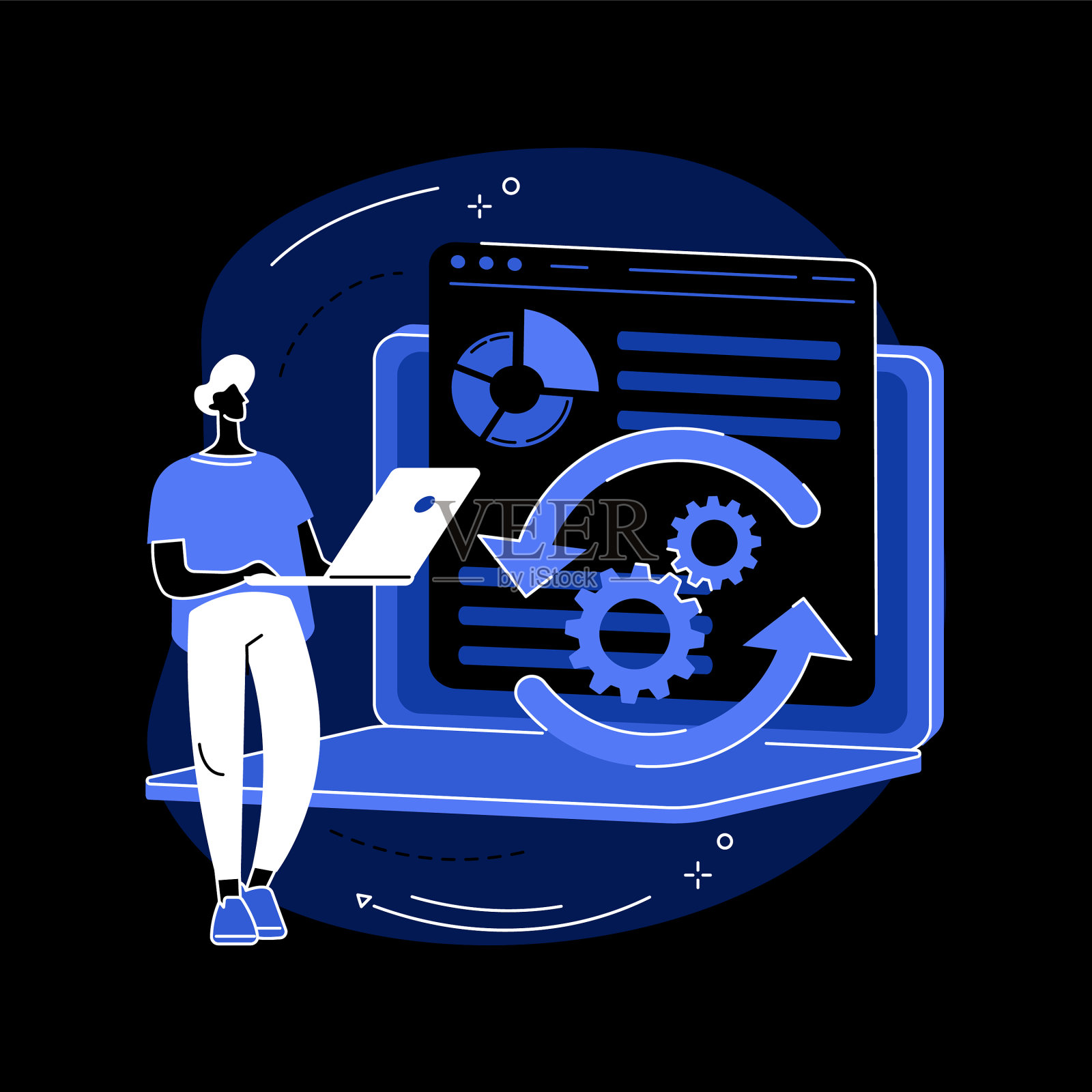 Alt标签优化的抽象概念插画图片素材