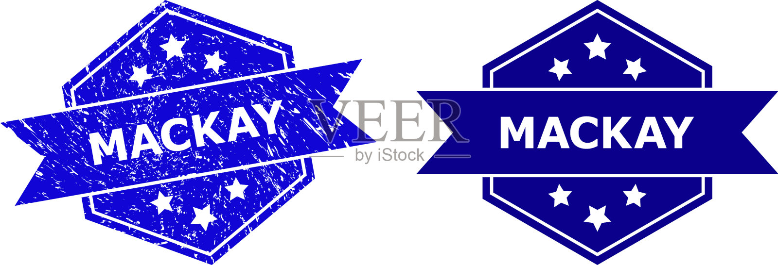 六角麦凯邮票具有不洁风格和不洁插画图片素材