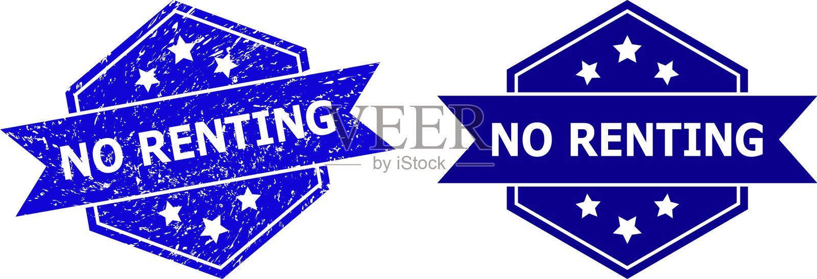 六角形不租水印与不洁风格插画图片素材