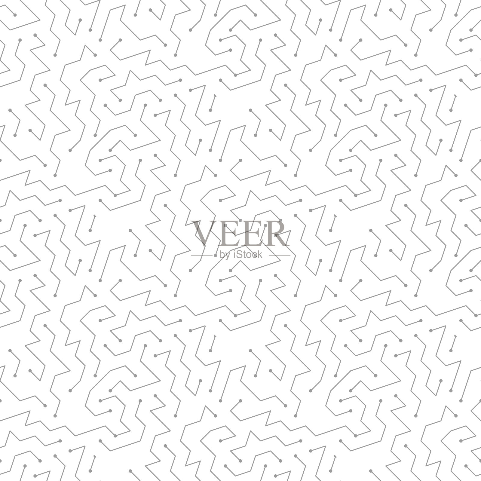 简单的黑线和黑点图案插画图片素材