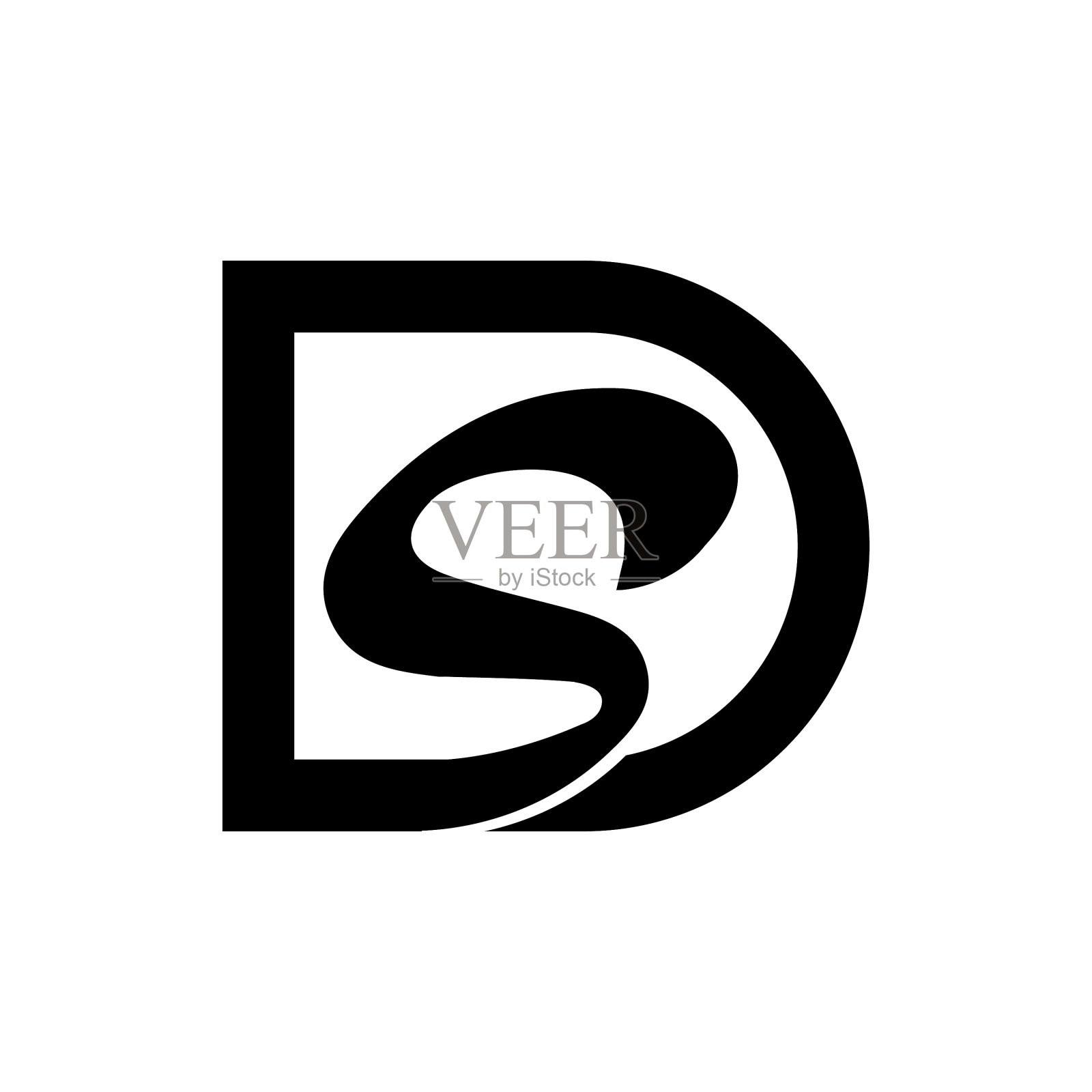 首字母ds标志或sd标志设计设计元素图片