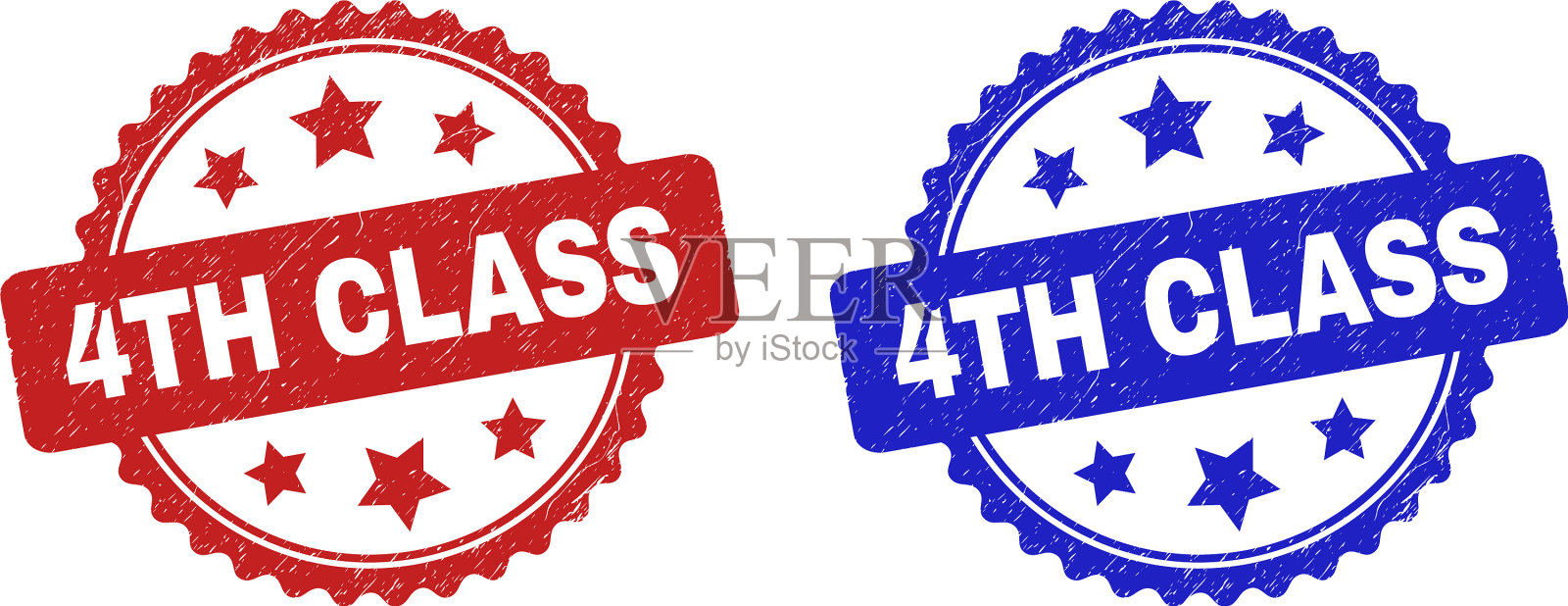 4级玫瑰形密封与不洁风格插画图片素材