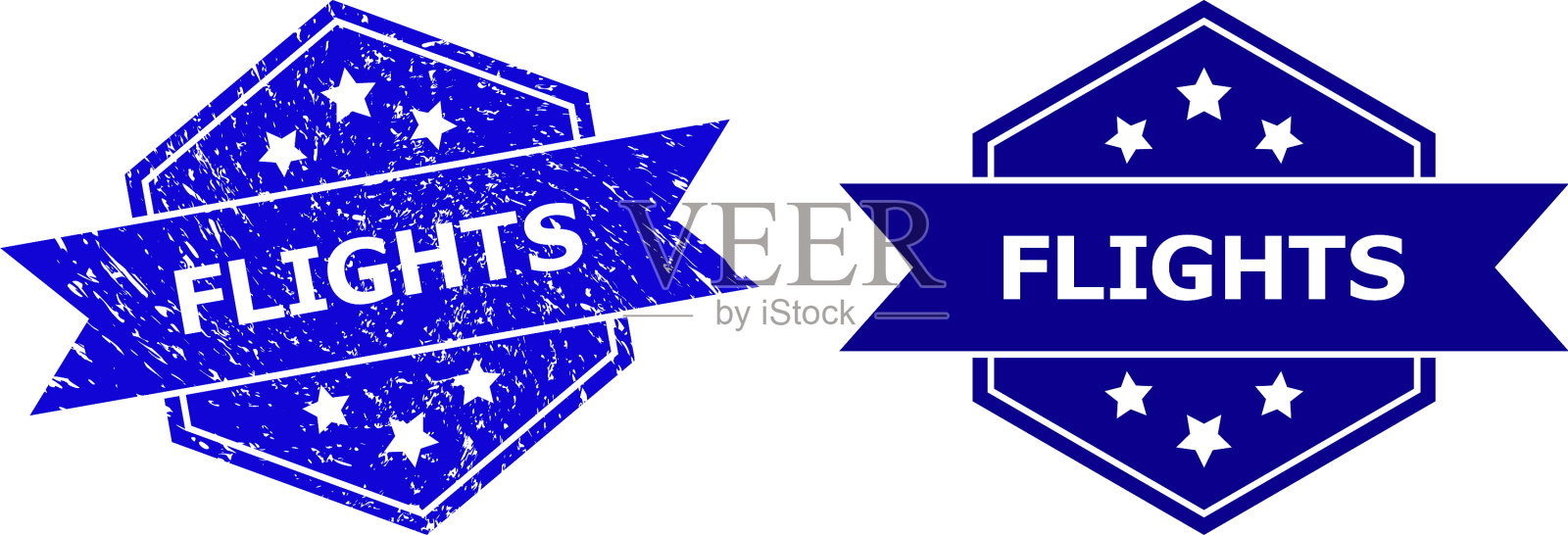 六角形飞行水印，遇险表面插画图片素材