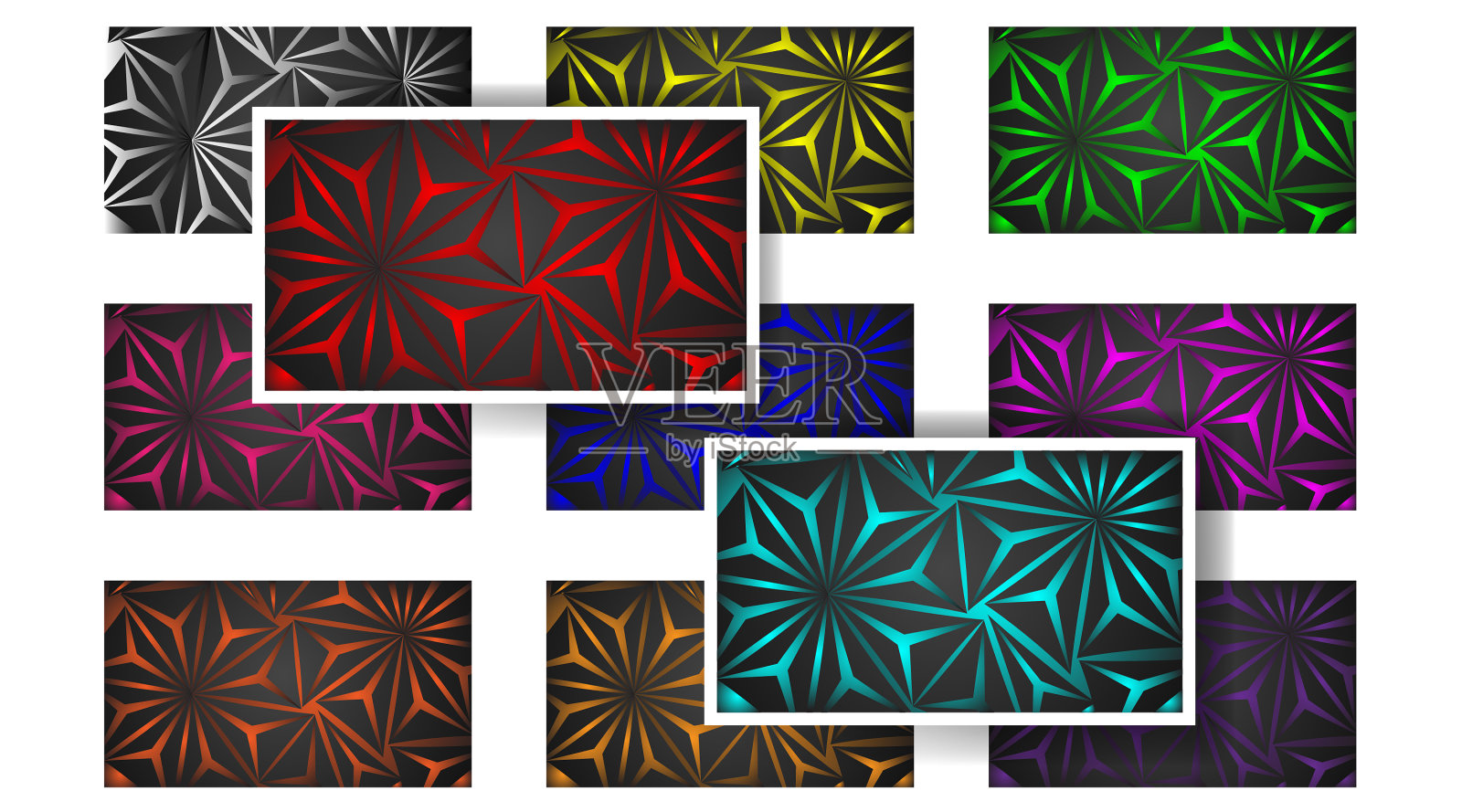 灯光三角图案背景设计插画图片素材