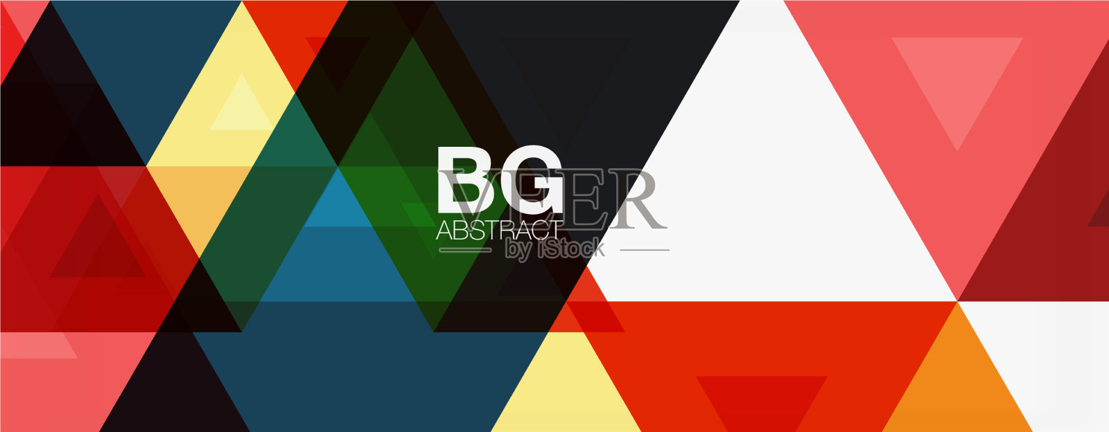 镶嵌三角形图案为抽象背景插画图片素材