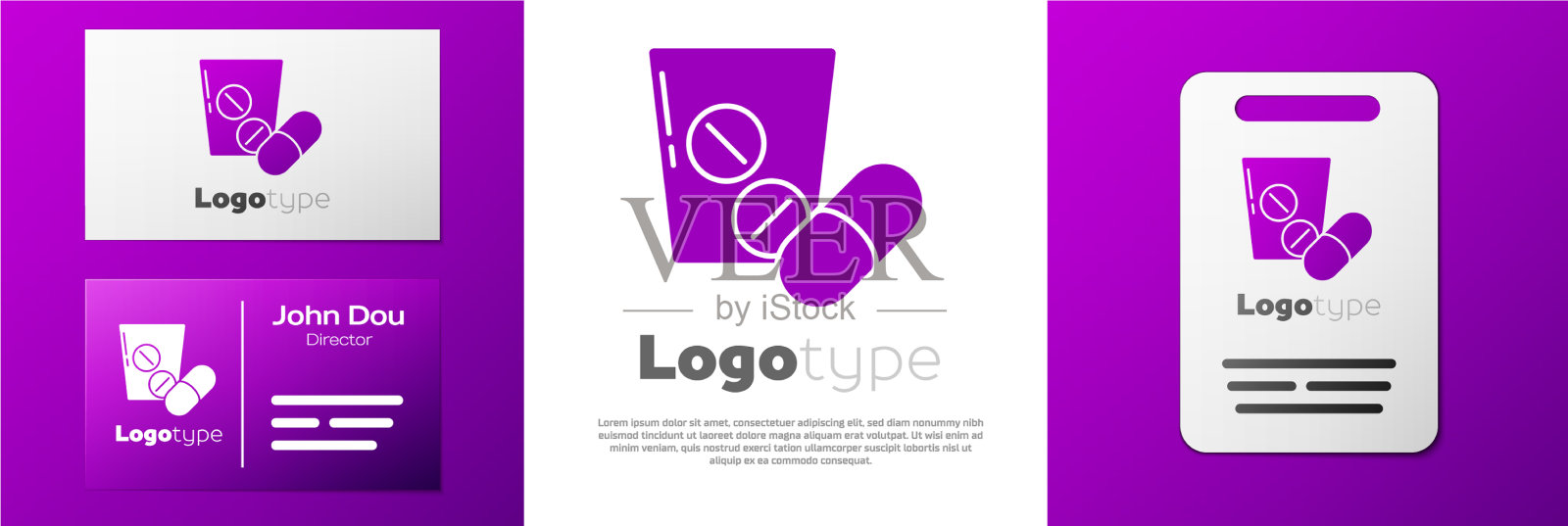 药标上药片或片剂图标隔离图标素材