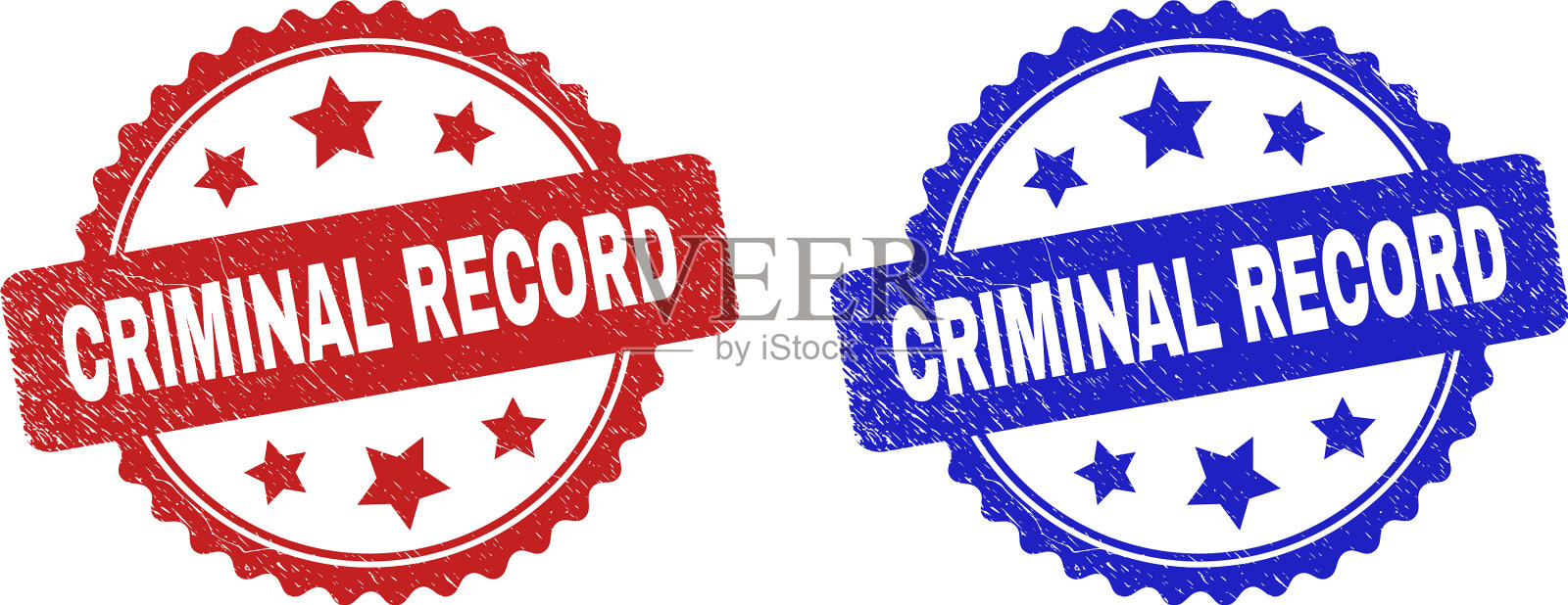 犯罪记录用不洁风格的玫瑰花封印插画图片素材