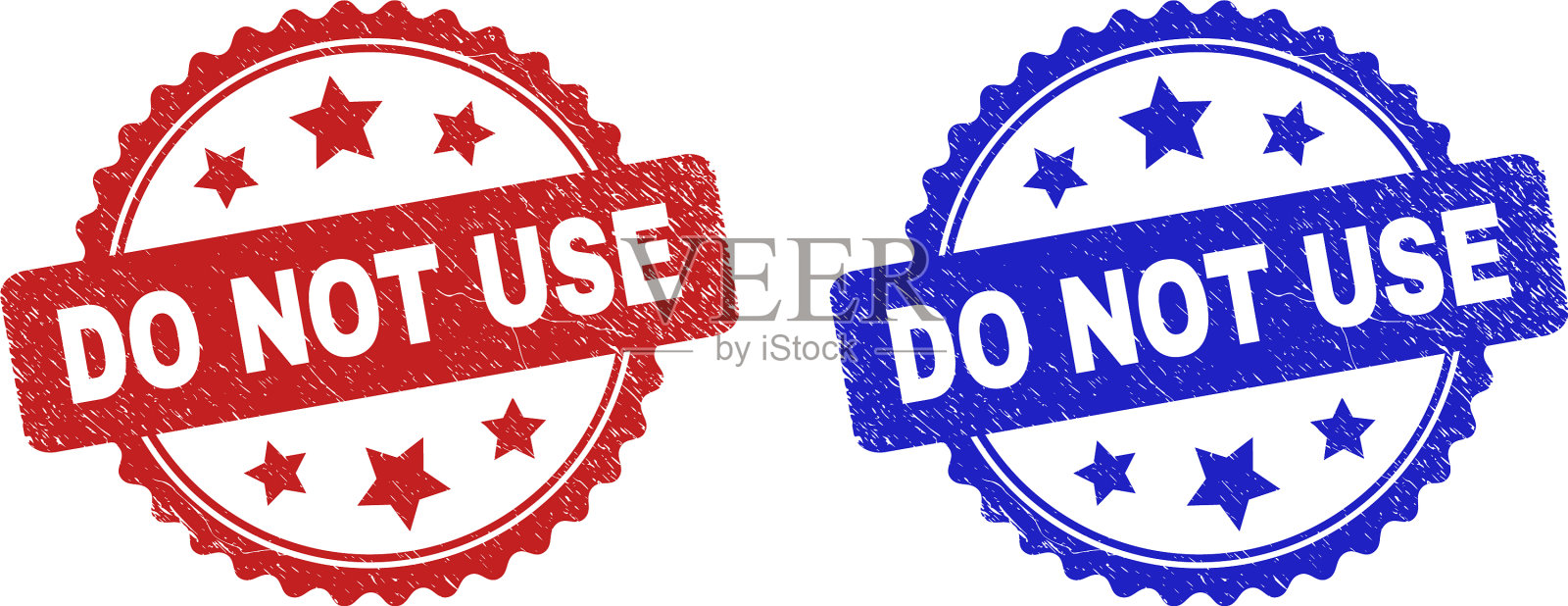 不要使用纹理粗糙的玫瑰形封条插画图片素材