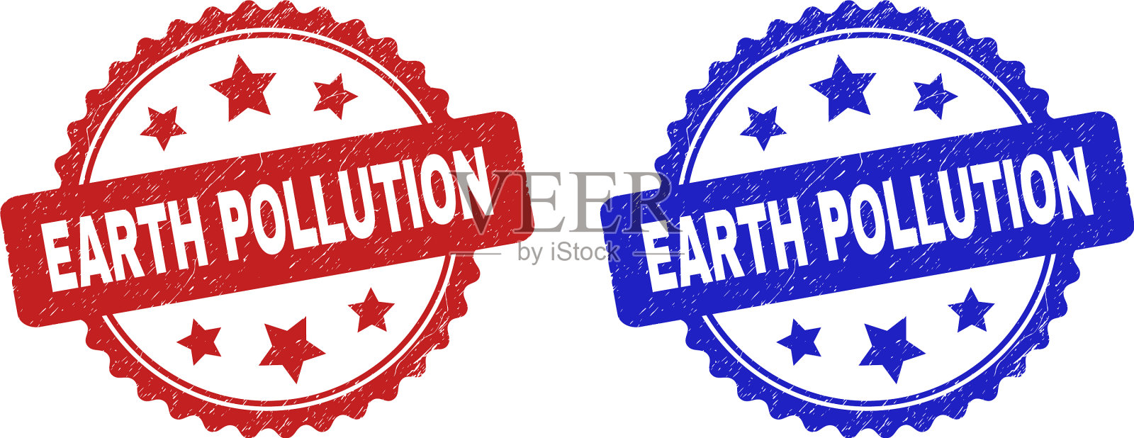 地球污染玫瑰图章印章与污垢插画图片素材