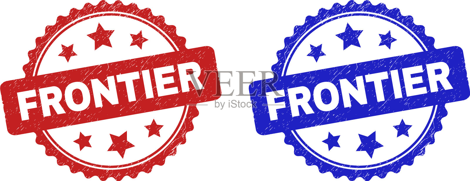 边境玫瑰邮票印章使用陈旧的风格设计元素图片