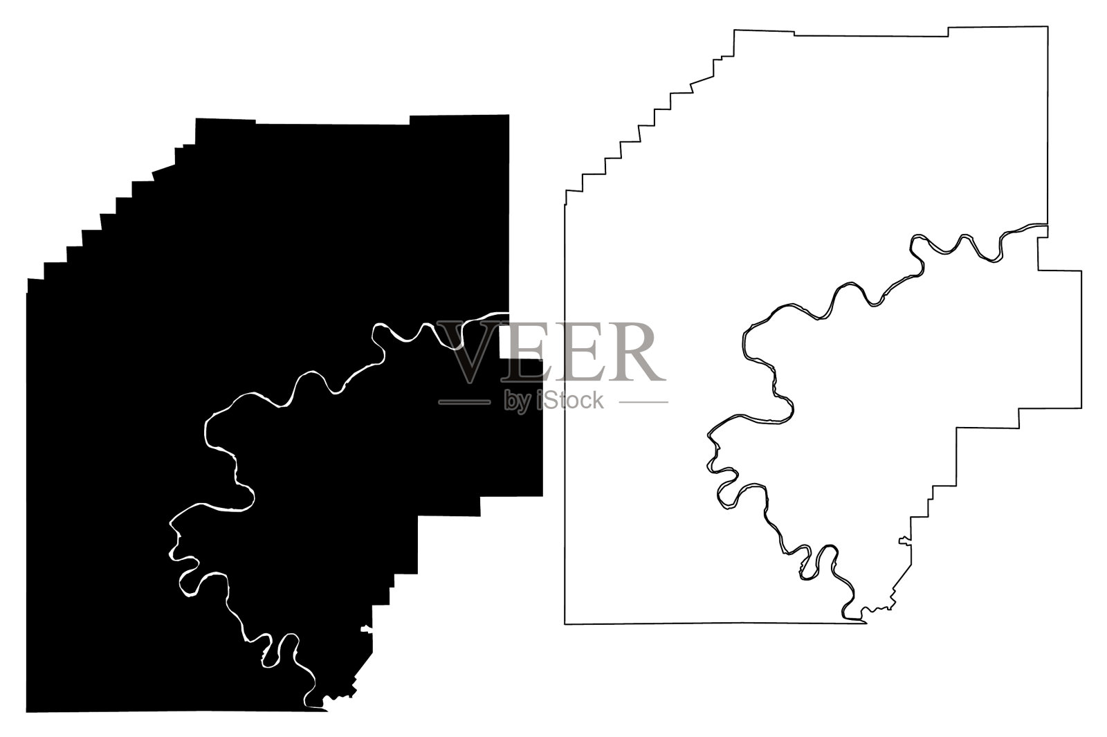 宾西法尼亚州的维南戈县插画图片素材